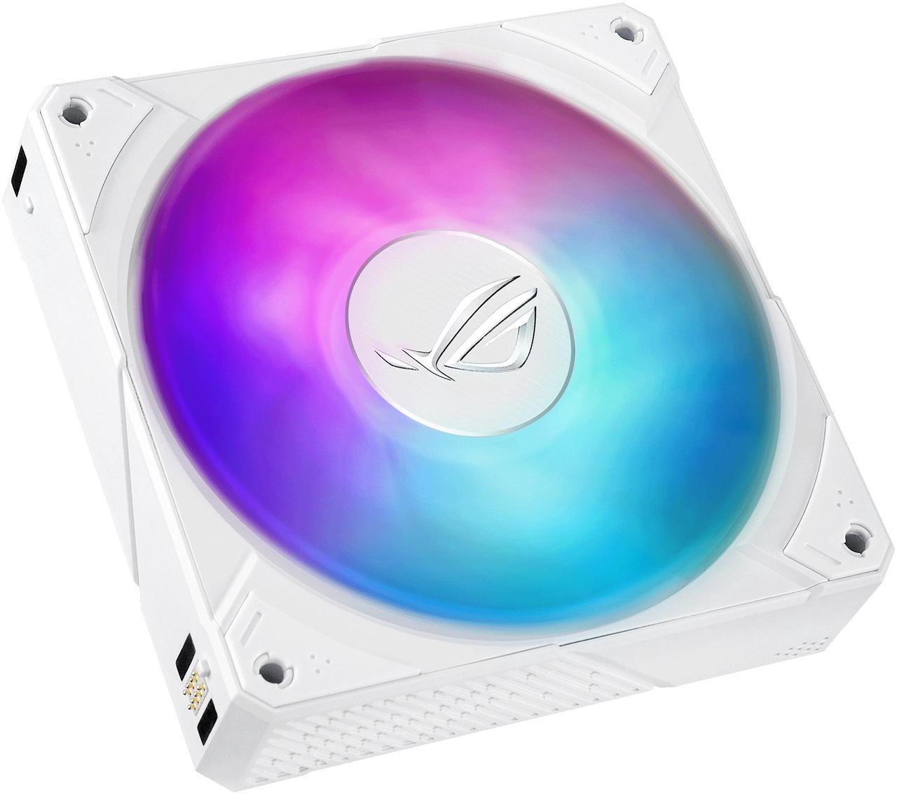 Alt view image 11 of 16 - ASUS ROG RYUYJIN III 360 ARGB EXTREME White Edition all-in-one AIO CPU liquid cooler, AMD Ryzen 9000 & Intel® Core™ Ultra Ready, Asetek Gen8 V2 pump; high airflow & static pressure magnetic fans; customizable 3.5" LCD