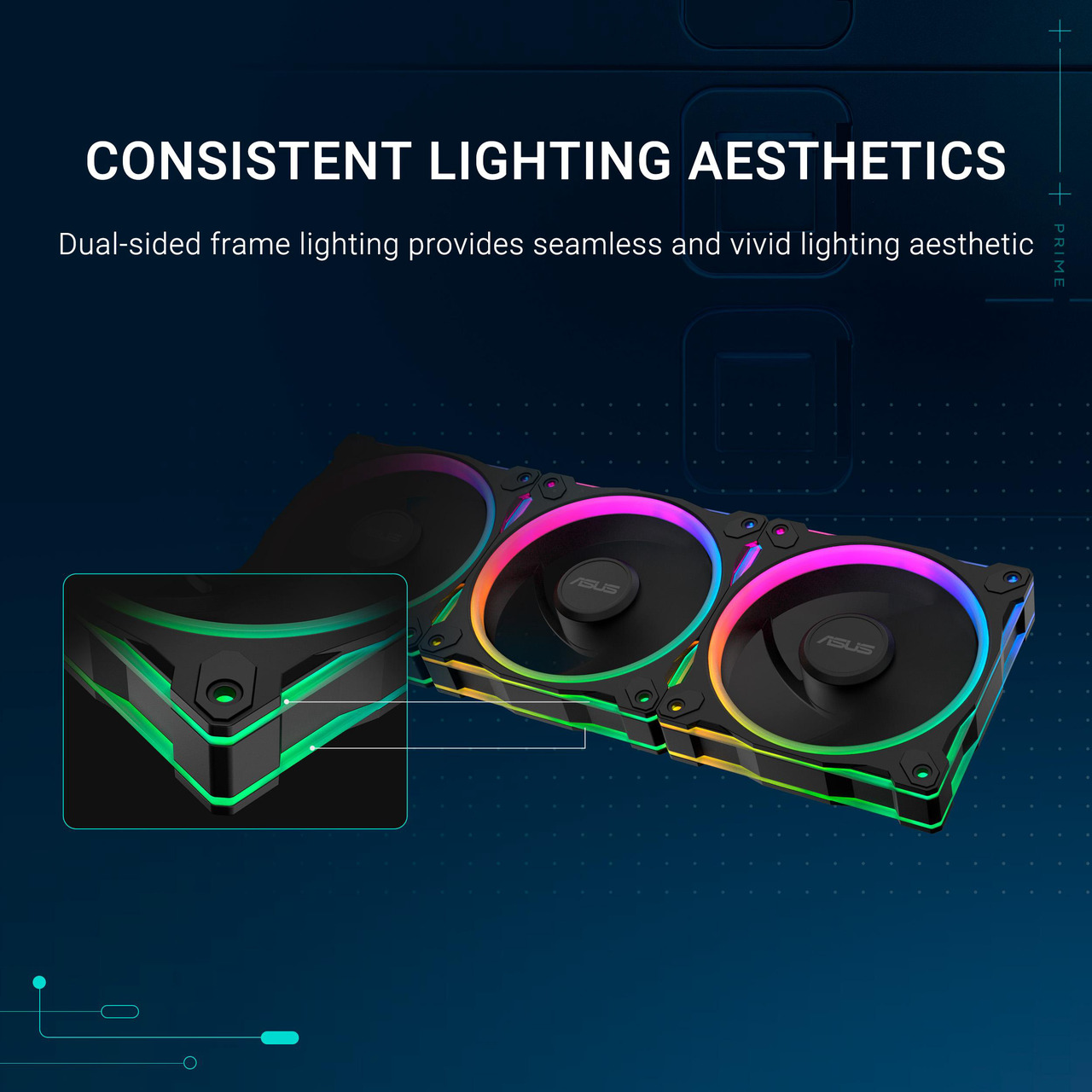 Open Box: ASUS Prime MR120 ARGB reverse fan black single pack, 28mm extra-thick frame, quiet, high-performance cooling with PWM control, 20 ARGB LEDs with dual-sided frame lighting, Aura Sync compatibility - Newegg.com - Open Box condition - Image 11