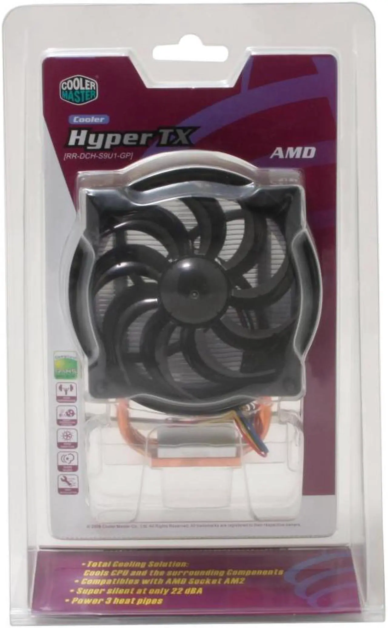 Alt view image 5 of 5 - COOLER MASTER RR-DCH-S9U1-GP 92mm CPU Cooler