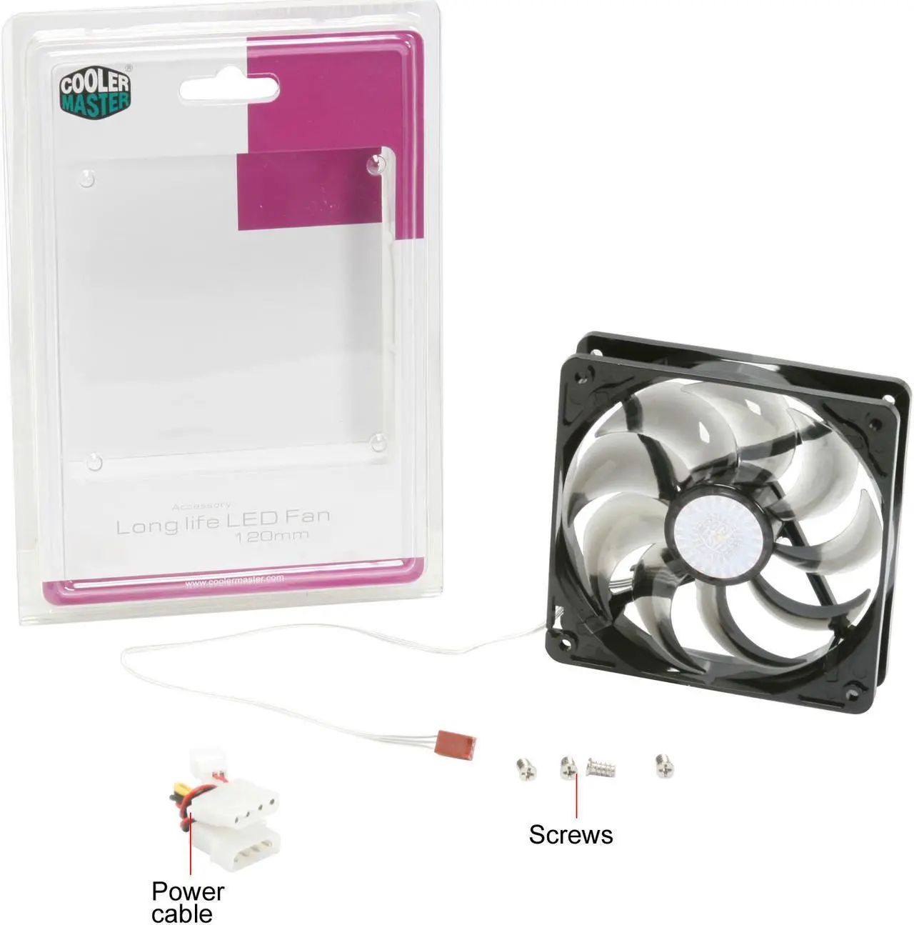 Alt view image 11 of 11 - Cooler Master SickleFlow 120 - Sleeve Bearing 120mm Blue LED Silent Fan for Computer Cases, CPU Coolers, and Radiators