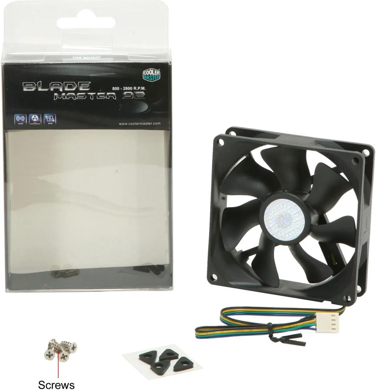 Alt view image 9 of 9 - Cooler Master Blade Master 92 - Sleeve Bearing 92mm PWM Cooling Fan for Computer Cases and CPU Coolers