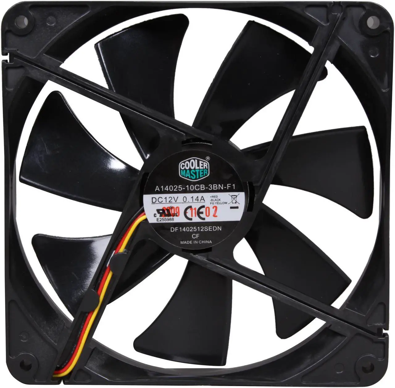 Alt view image 4 of 5 - Cooler Master Sleeve Bearing 140mm Silent Fan for Computer Cases and Radiators