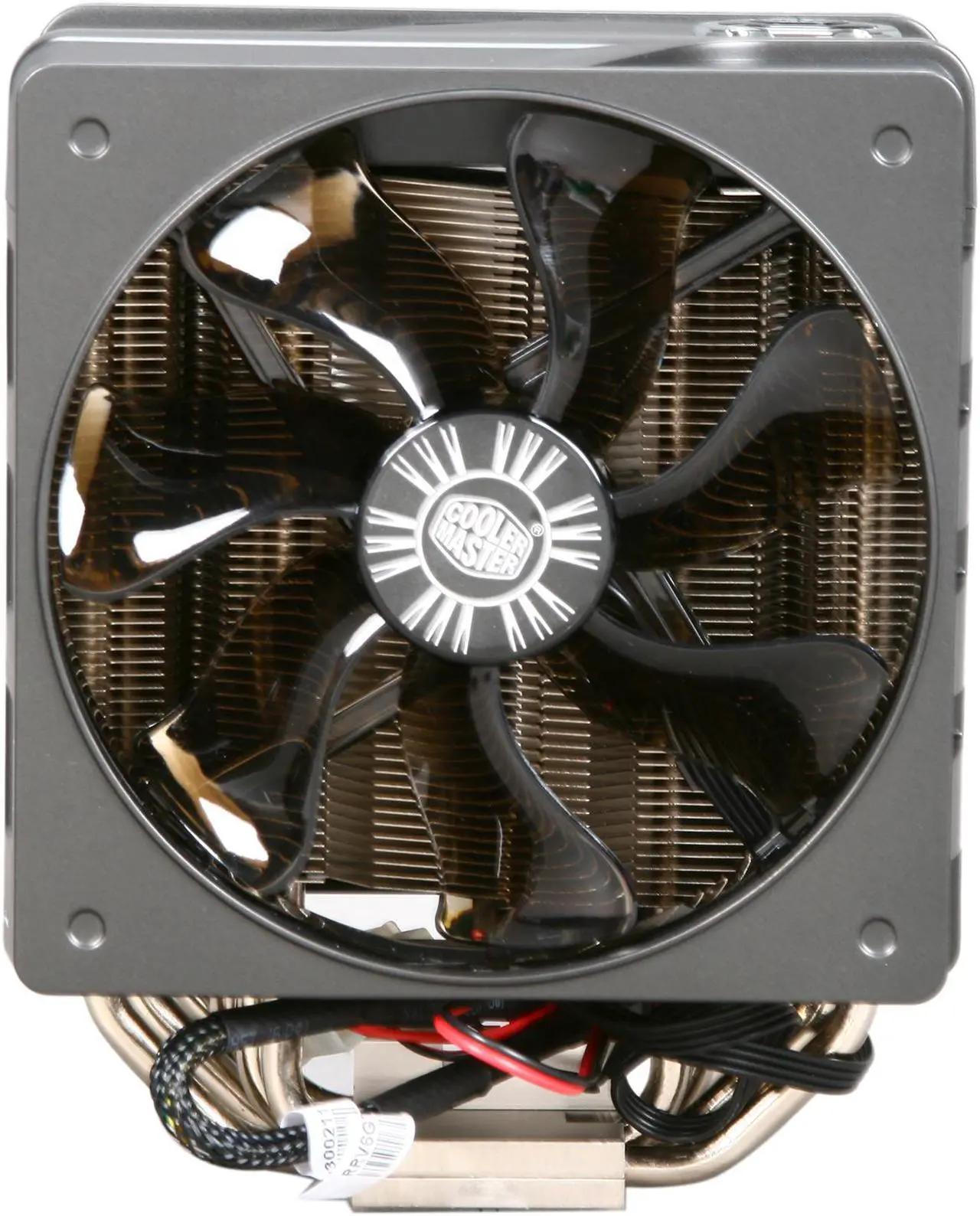 Alt view image 4 of 8 - Cooler Master V6 GT - CPU Cooler with Dual 120 mm PWM Fans and 6 Heatpipes
