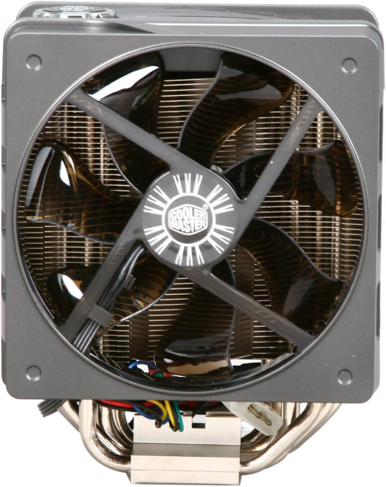 Alt view image 6 of 8 - Cooler Master V6 GT - CPU Cooler with Dual 120 mm PWM Fans and 6 Heatpipes