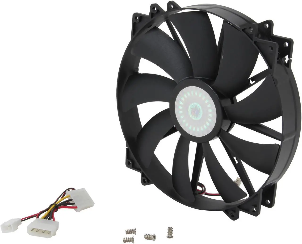 Alt view image 5 of 6 - Cooler Master MegaFlow 200 - Sleeve Bearing 200mm Silent Fan for Computer Cases (Black)