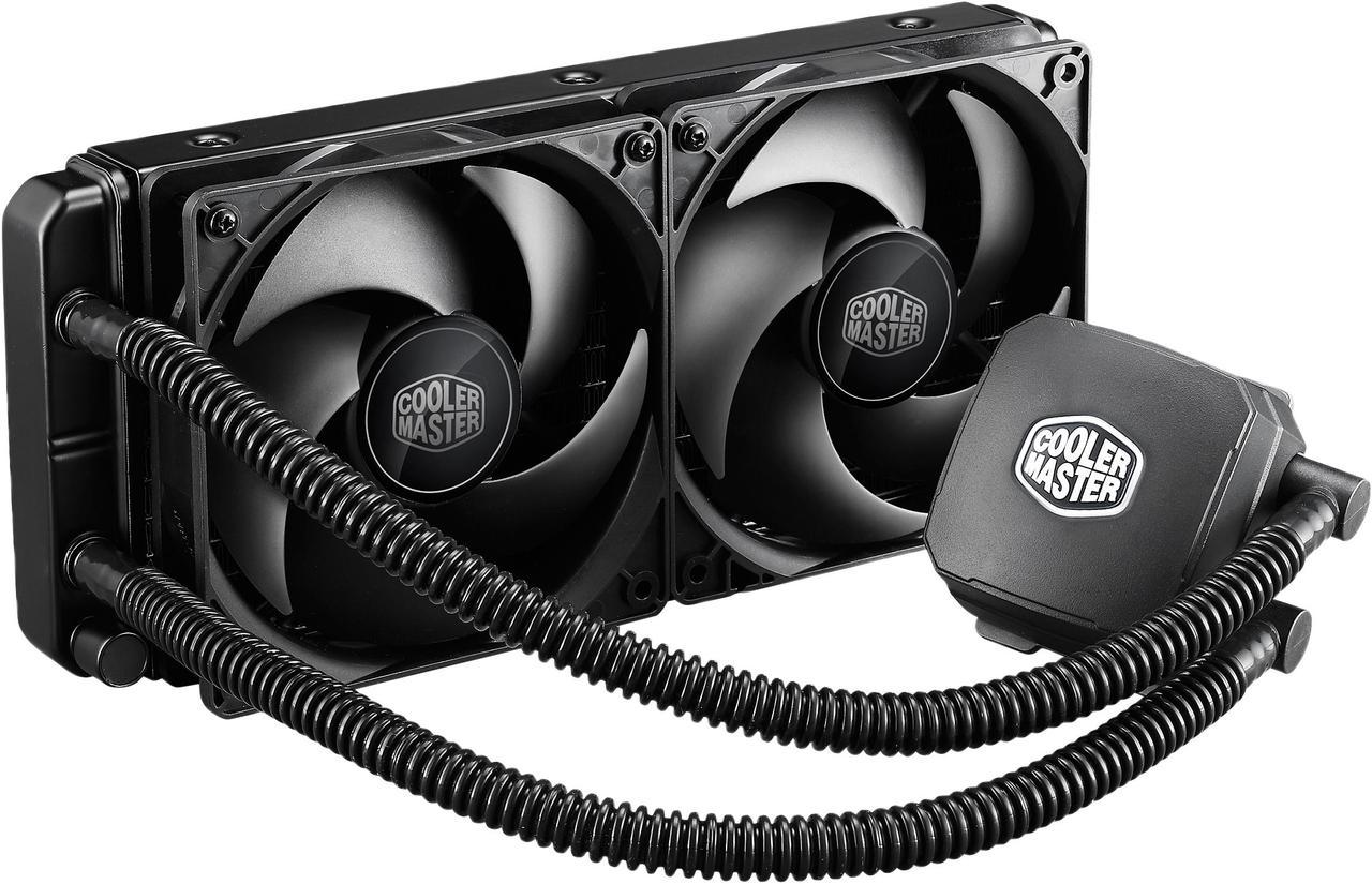 Cooler Master Nepton 240M - CPU Water Cooling System, All-In-One Kit with 240mm Radiator and 2 Silencio Fans