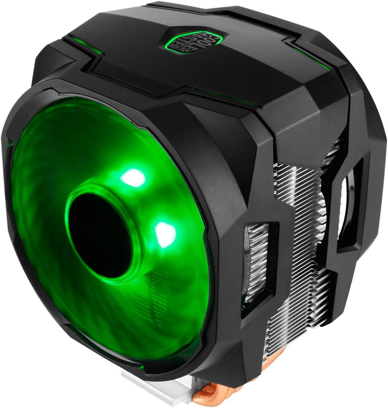 Alt view image 3 of 10 - Cooler Master MA610P RGB CPU Air Cooler, 6 CDC Heatpipes, Dual 120mm RGB MasterFan