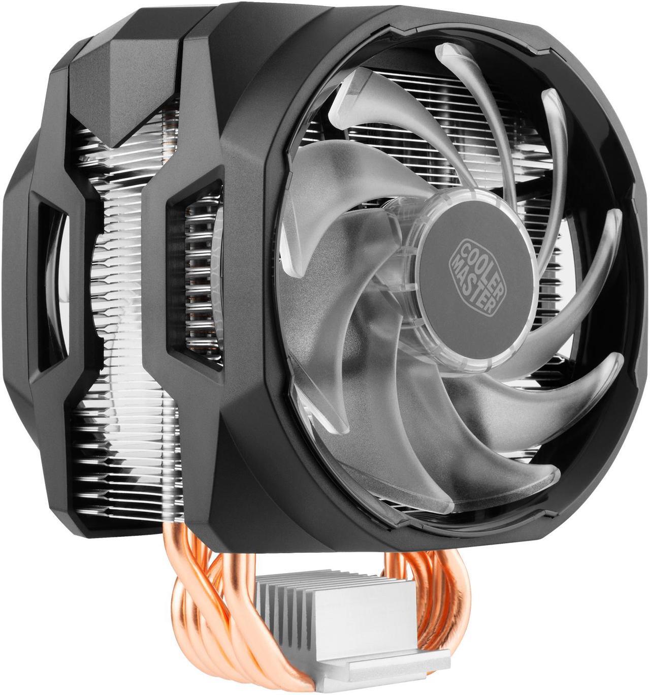 Alt view image 5 of 10 - Cooler Master MA610P RGB CPU Air Cooler, 6 CDC Heatpipes, Dual 120mm RGB MasterFan