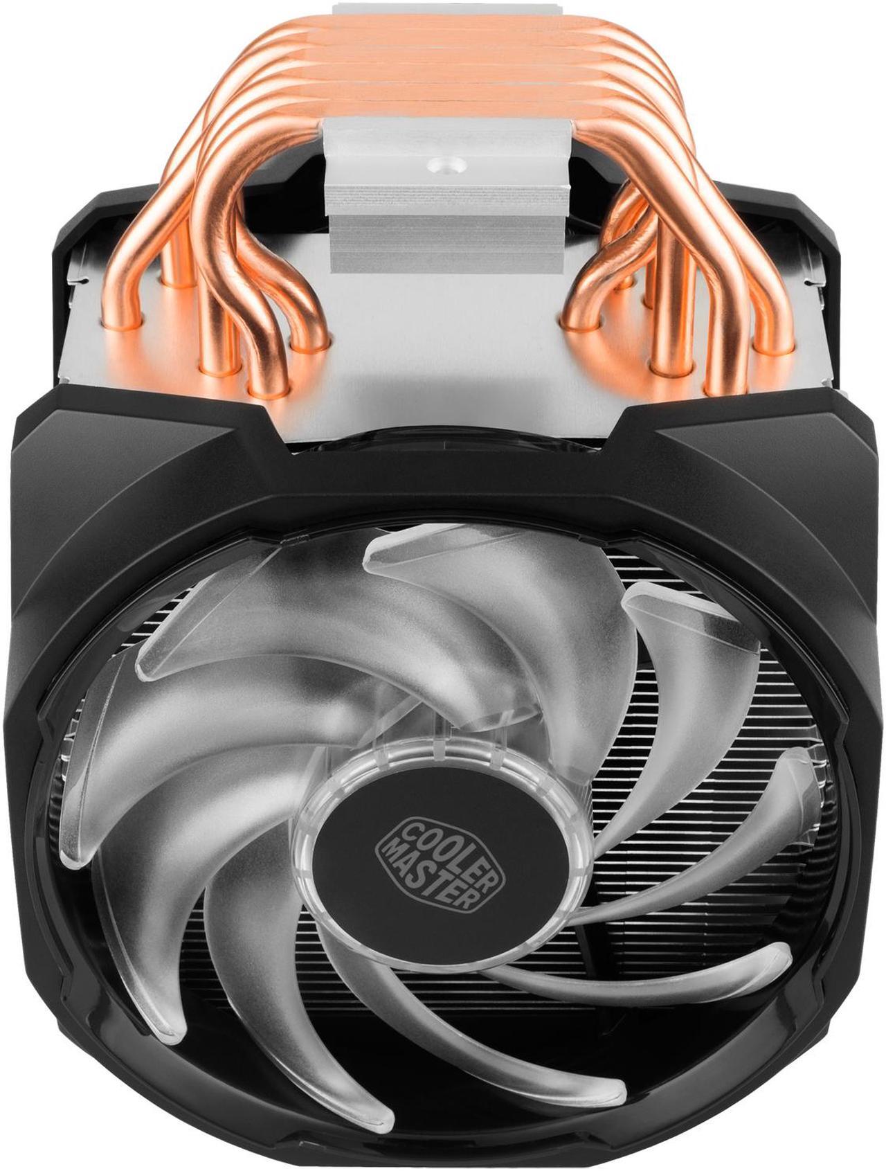 Alt view image 9 of 10 - Cooler Master MA610P RGB CPU Air Cooler, 6 CDC Heatpipes, Dual 120mm RGB MasterFan