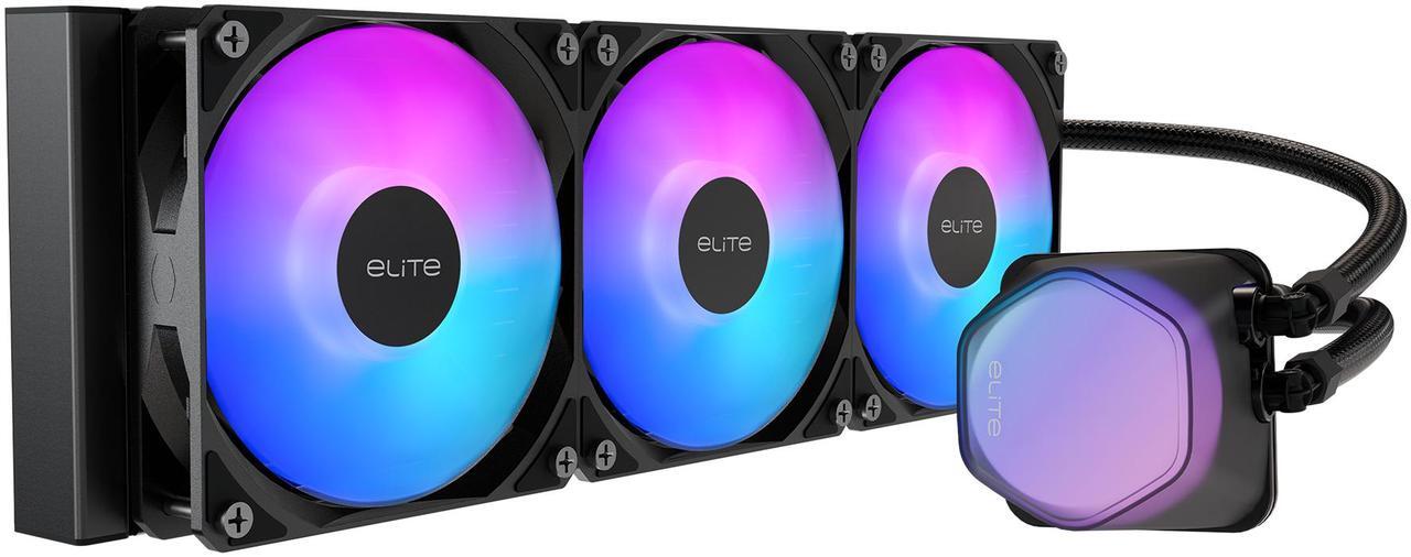 Main image of 360 Elite Liquid AIO CPU Liquid Cooler, R9|Ultra 7, Ceramic Bearing Pump, Translucent a RGB Cover, 360 Radiator, PWM Fans, AMD Ryzen AM5|4, Intel LGA 1851|1700 Platform Design by Cooler Master