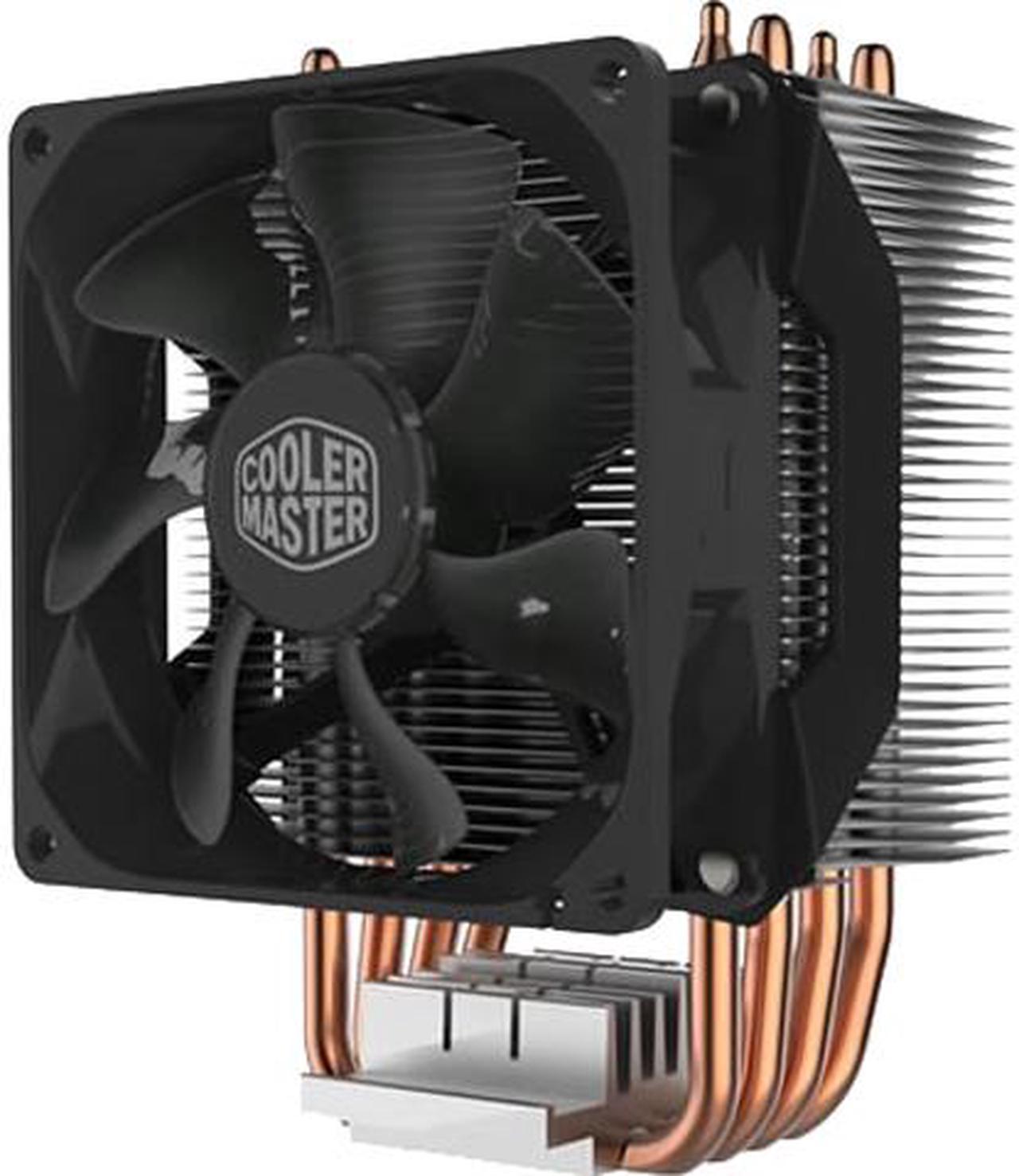 Cooler Master Hyper H412R Compact CPU Air Cooler with 4 Copper Heat Pipes. 92mm PWM Fan, Direct Contact Technology for AMD Ryzen/Intel LGA 1851/1200/1151