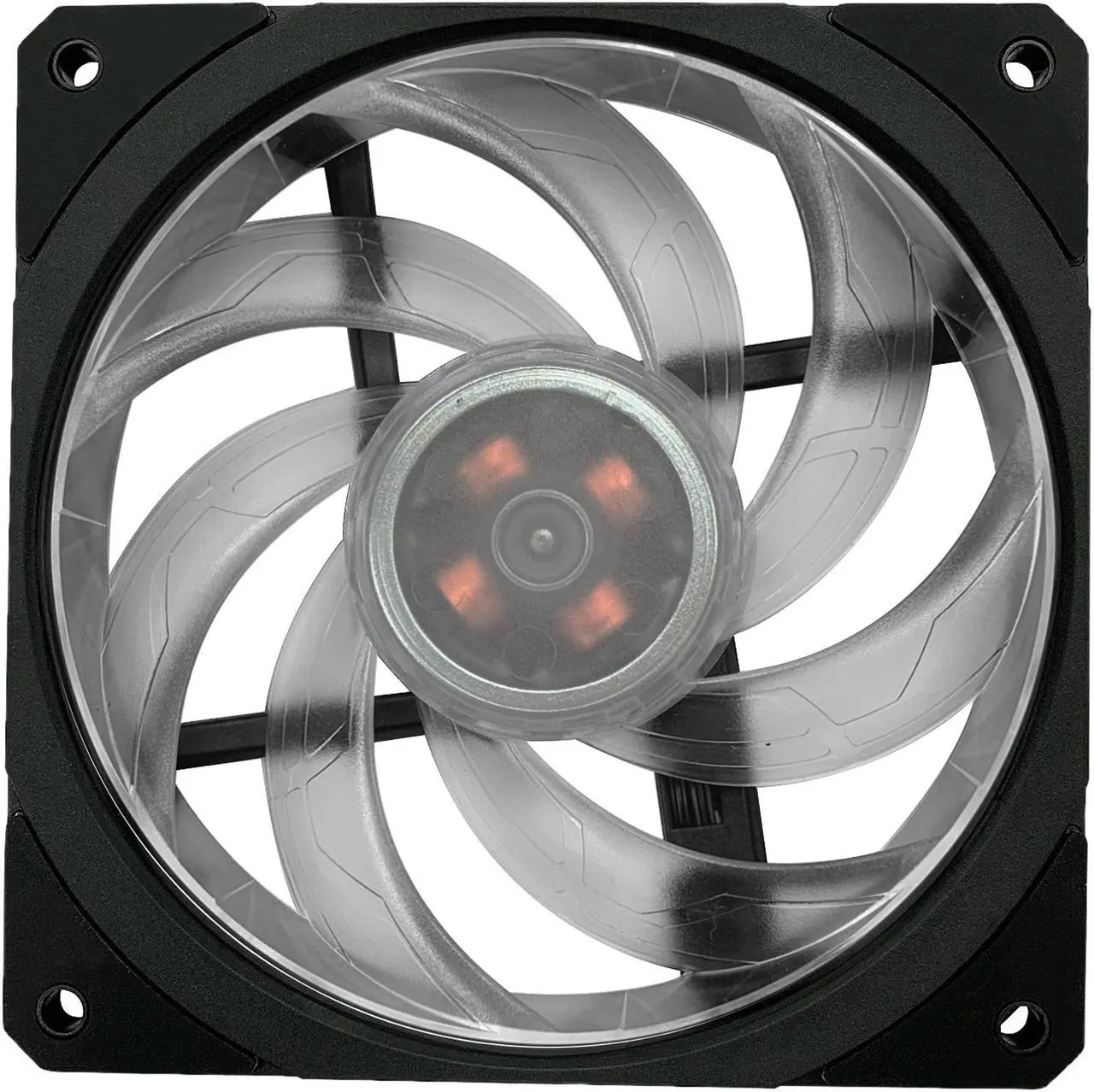 Alt view image 10 of 15 - Cooler Master MasterLiquid ML240P Mirage ARGB Close-Loop AIO CPU Liquid Cooler, 240 Radiator, Transparent Pump, Addressable RGB Lighting, Dual MF120 Fans for AMD Ryzen, TR4 /Intel LGA1200/1151