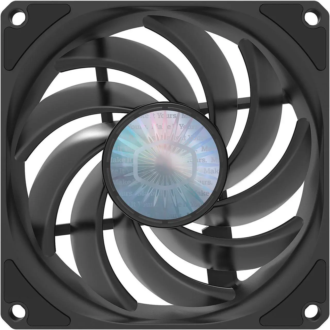 Main image of Cooler Master SickleFlow 92 All-Black Square Frame Fan with  Air Balance Curve Blade Design, Sealed Bearing, PWM Control for Computer Case & Air Coolers