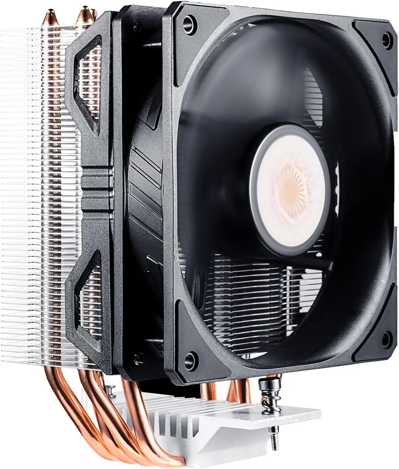 Main image of Cooler Master Hyper 212 EVO V2 CPU Air Cooler with SickleFlow 120, PWM Fan, Direct Contact Technology, 4 copper Heat Pipes for AMD Ryzen/Intel LGA1200/1151 LGA 1700 Compatible