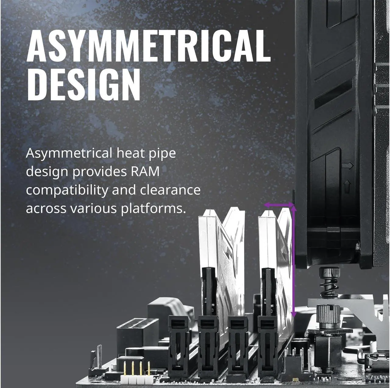 Alt view image 5 of 14 - Cooler Master Hyper 212 EVO V2 CPU Air Cooler with SickleFlow 120, PWM Fan, Direct Contact Technology, 4 copper Heat Pipes for AMD Ryzen/Intel LGA1200/1151 LGA 1700 Compatible