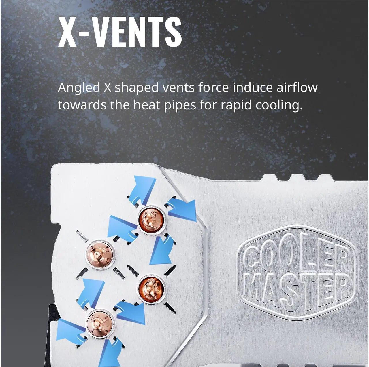 Alt view image 6 of 14 - Cooler Master Hyper 212 EVO V2 CPU Air Cooler with SickleFlow 120, PWM Fan, Direct Contact Technology, 4 copper Heat Pipes for AMD Ryzen/Intel LGA1200/1151 LGA 1700 Compatible