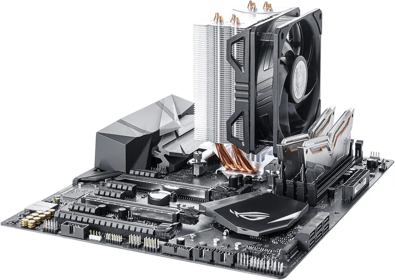 Alt view image 14 of 14 - Cooler Master Hyper 212 EVO V2 CPU Air Cooler with SickleFlow 120, PWM Fan, Direct Contact Technology, 4 copper Heat Pipes for AMD Ryzen/Intel LGA1200/1151 LGA 1700 Compatible