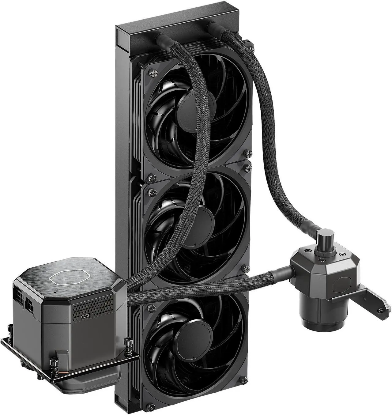 Main image of CoolerMaster MasterLiquid ML360 SUB-ZERO, Thermoelectric Cooling (TEC) AIO CPU Liquid Cooler Powered by Intel Cryo Cooling Technology, 2nd Generation Pump, 360 Radiator for Intel LGA 1200
