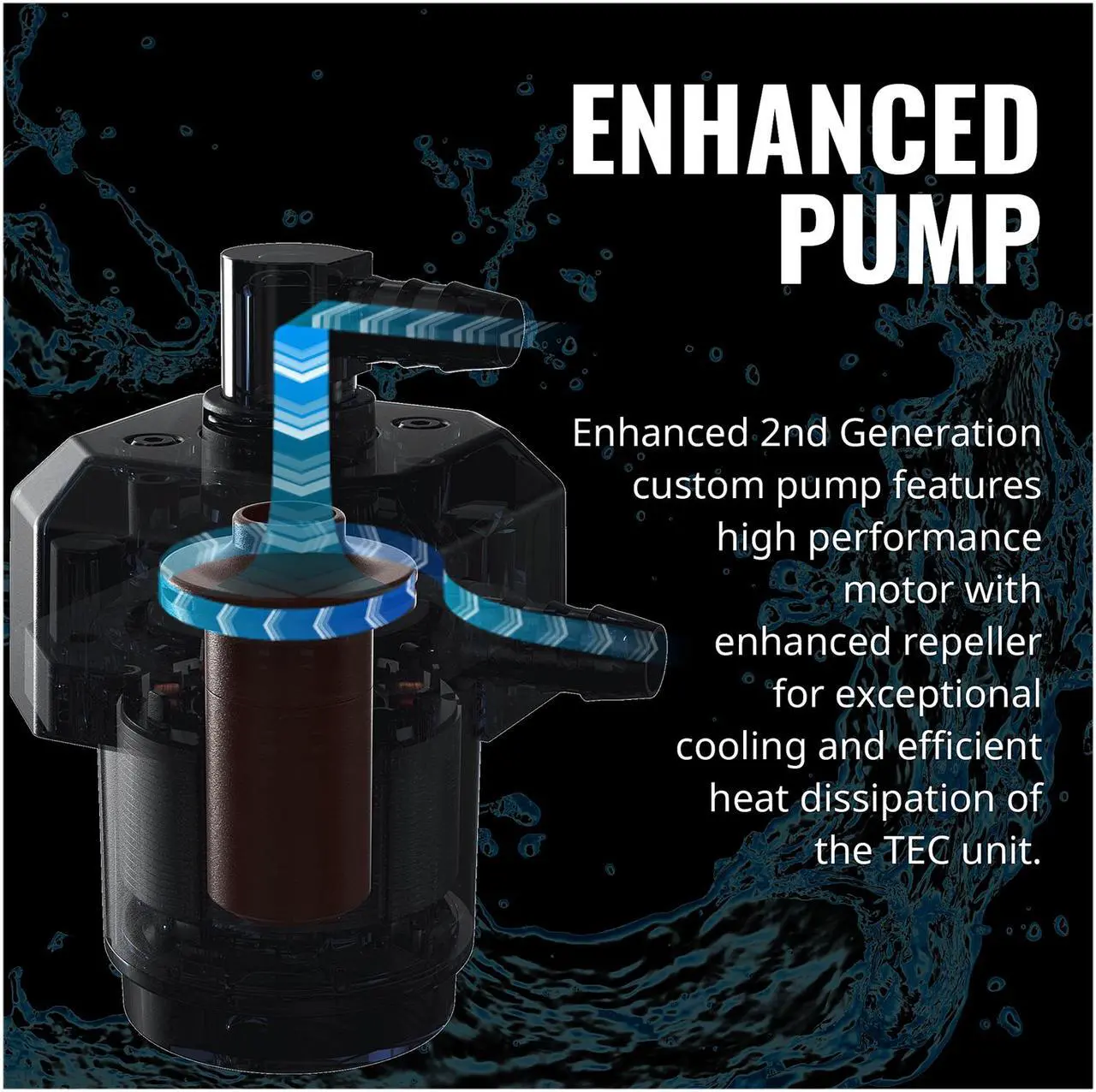 Alt view image 12 of 15 - CoolerMaster MasterLiquid ML360 SUB-ZERO, Thermoelectric Cooling (TEC) AIO CPU Liquid Cooler Powered by Intel Cryo Cooling Technology, 2nd Generation Pump, 360 Radiator for Intel LGA 1200