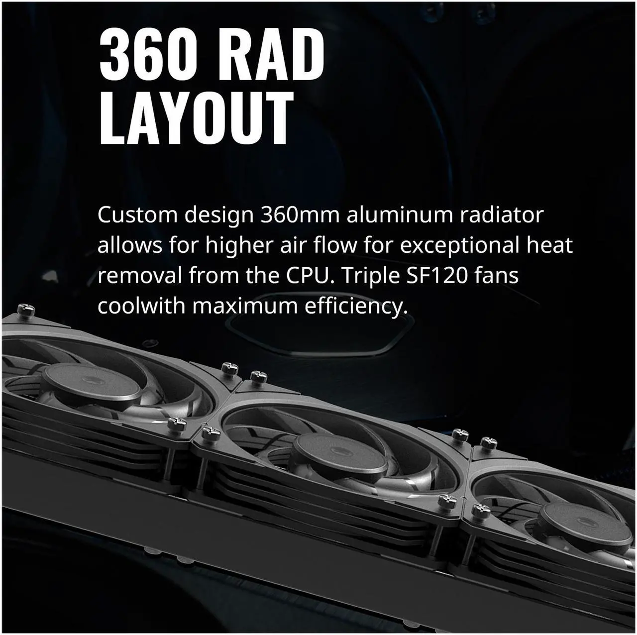 Alt view image 15 of 15 - CoolerMaster MasterLiquid ML360 SUB-ZERO, Thermoelectric Cooling (TEC) AIO CPU Liquid Cooler Powered by Intel Cryo Cooling Technology, 2nd Generation Pump, 360 Radiator for Intel LGA 1200