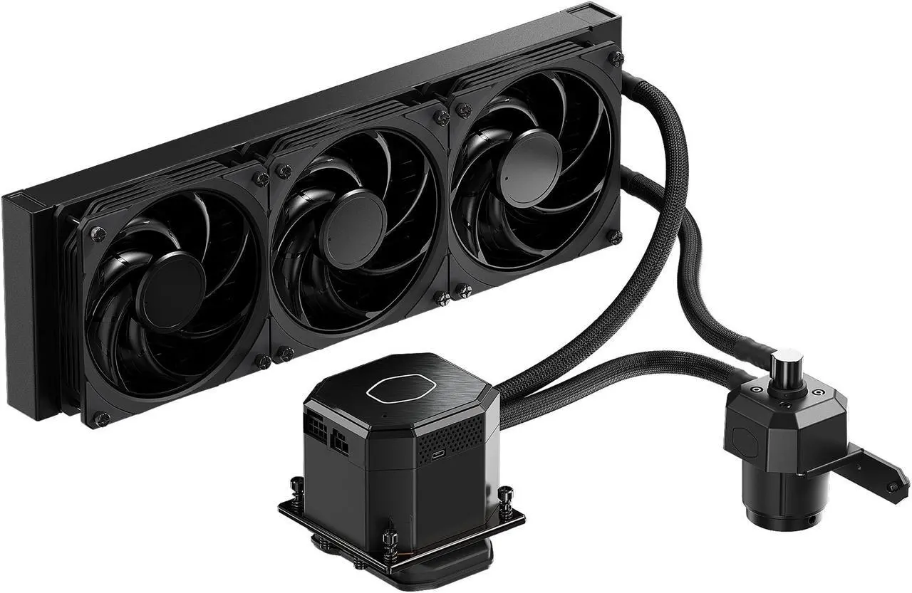 Alt view image 3 of 15 - CoolerMaster MasterLiquid ML360 SUB-ZERO, Thermoelectric Cooling (TEC) AIO CPU Liquid Cooler Powered by Intel Cryo Cooling Technology, 2nd Generation Pump, 360 Radiator for Intel LGA 1200
