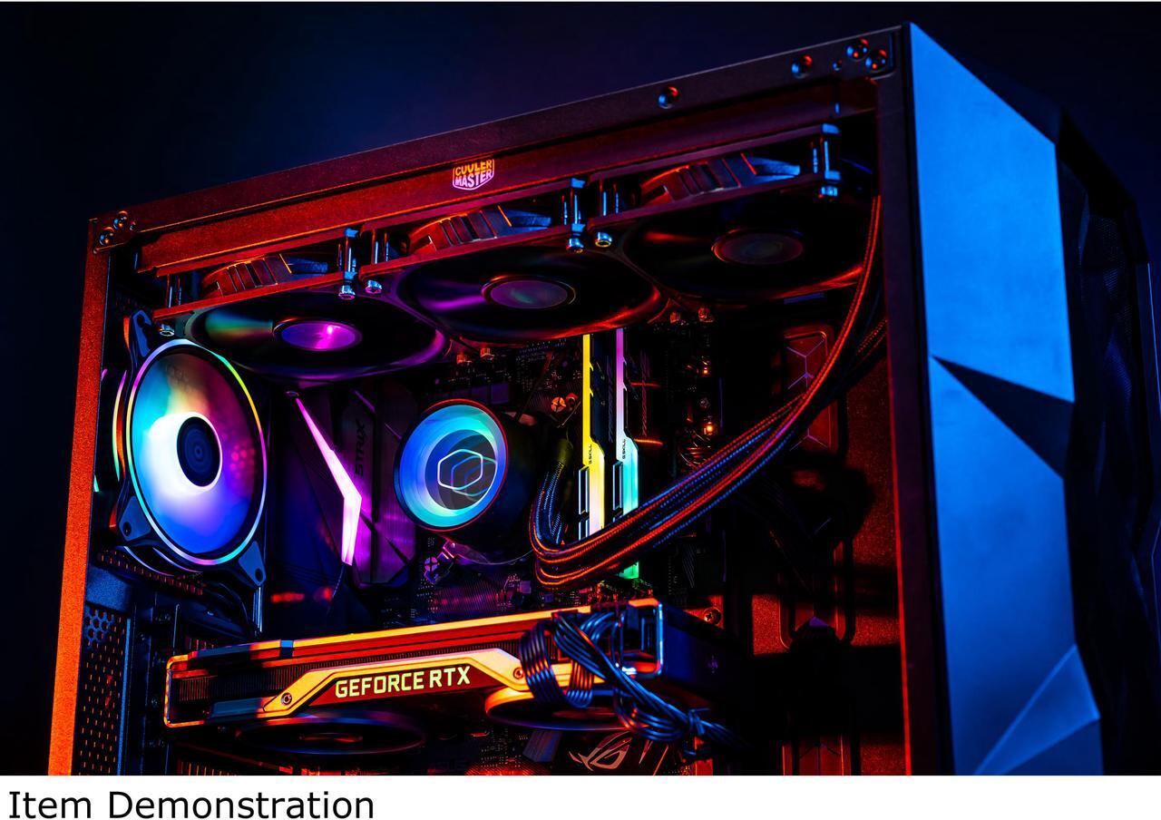 Alt view image 8 of 15 - MasterLiquid ML360 Mirror ARGB Close-Loop AIO CPU Liquid Cooler, Mirror ARGB Pump, 360 Radiator, Triple SickleFlow 120mm, 3rd Gen Dual Chamber Pump for AMD Ryzen/Intel 1200, 1151, LGA 1700 Compatible