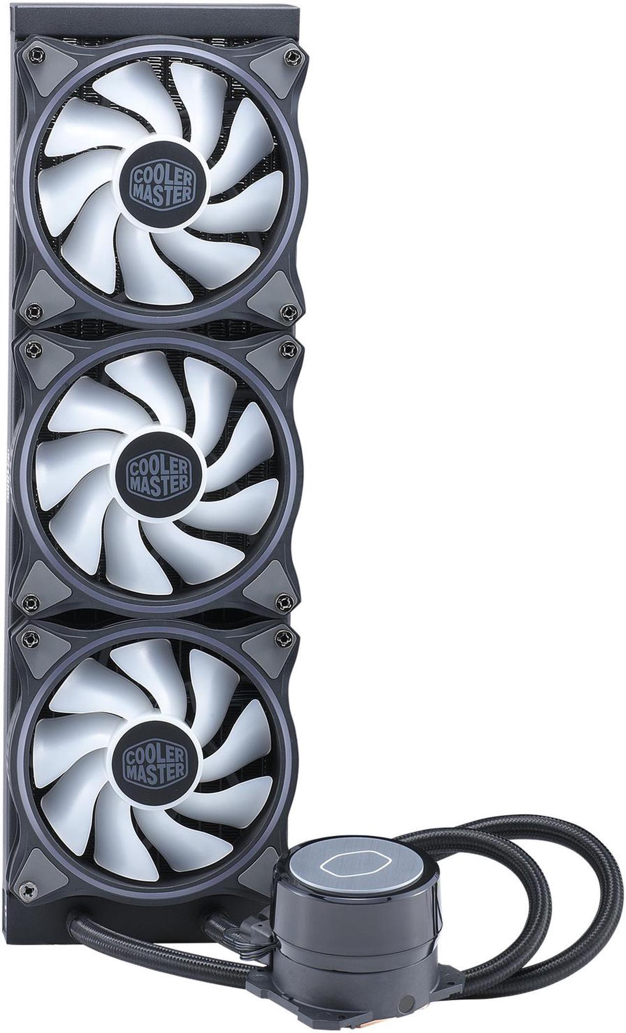 Alt view image 7 of 14 - CoolerMaster MasterLiquid ML360 Illusion, Translucent Dome, 3rd Gen Dual Chamber Pump, 240 Radiator, Dual MF120 Halo for AMD Ryzen/Intel 1200/1151 Close-Loop AIO CPU Liquid Cooler LGA 1700 Compatible