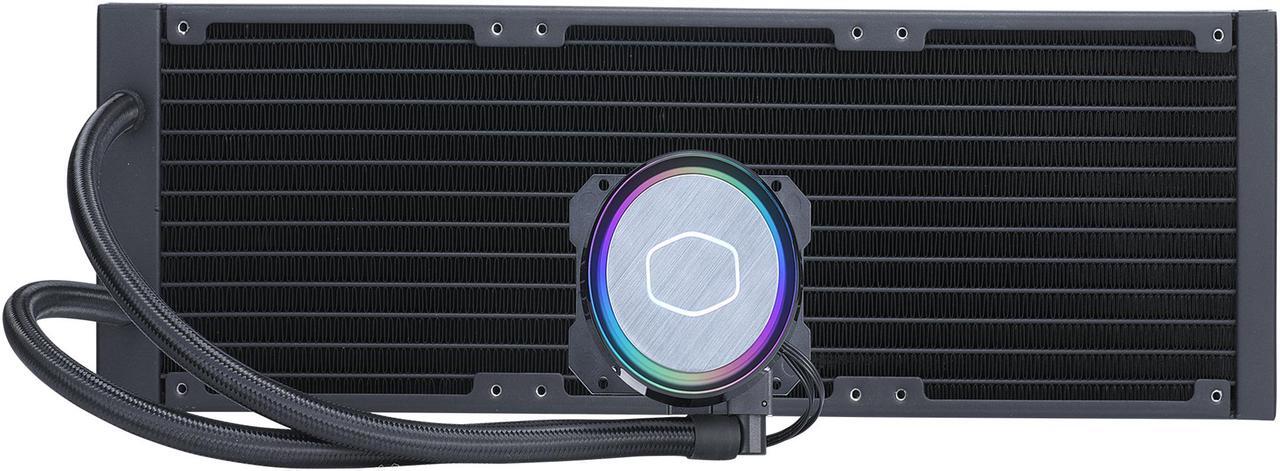 Alt view image 8 of 14 - CoolerMaster MasterLiquid ML360 Illusion, Translucent Dome, 3rd Gen Dual Chamber Pump, 240 Radiator, Dual MF120 Halo for AMD Ryzen/Intel 1200/1151 Close-Loop AIO CPU Liquid Cooler LGA 1700 Compatible