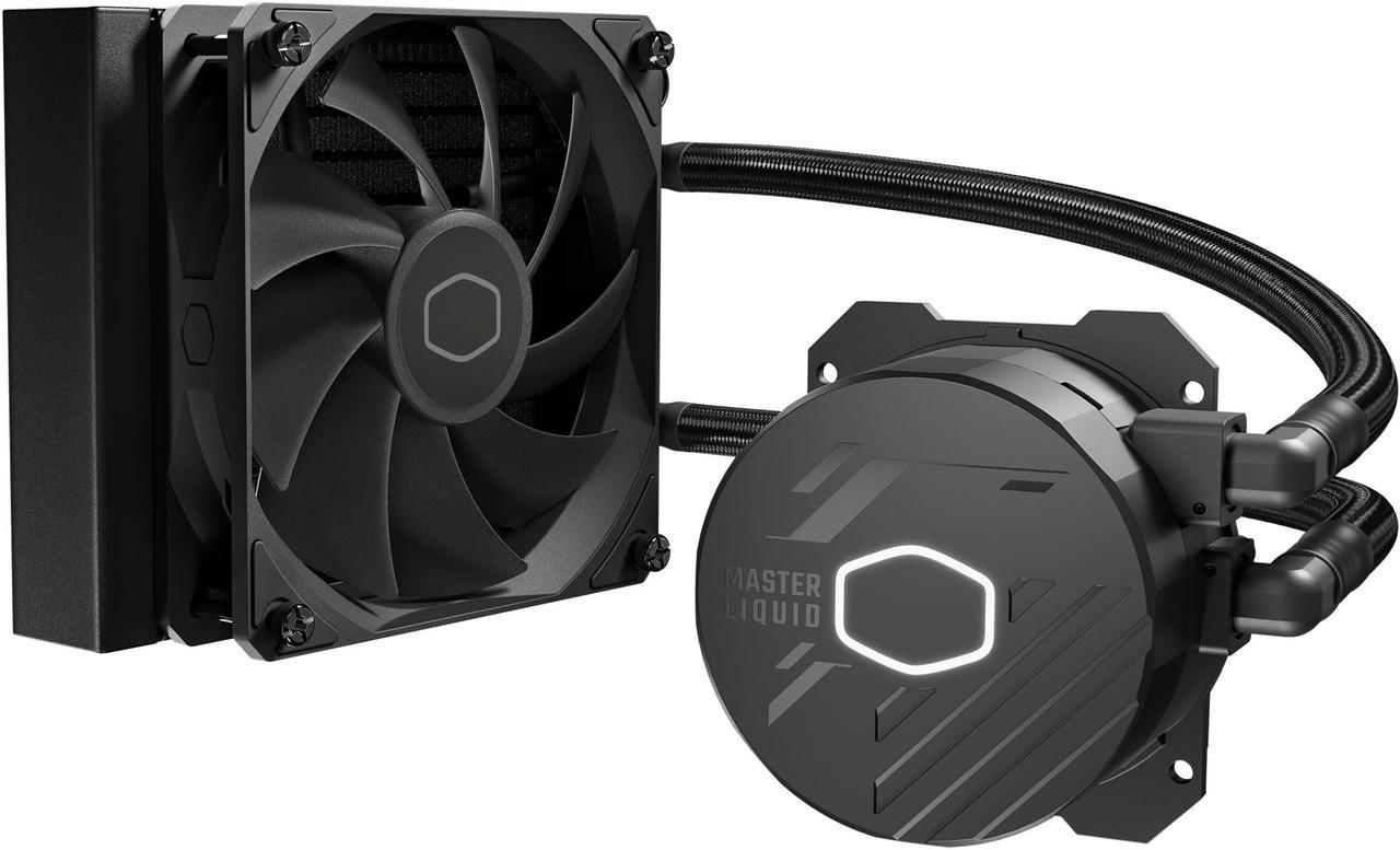 Cooler Master MasterLiquid 120L Core 120mm Close-Loop AIO Liquid Cooler, White LED Pump, Gen S Coldplate Pump, 120mm PWM, CryoFuze 14W/mK, AMD AM5/AM4, Intel LGA1851/1700/1200 (MLW-D12M-A17PK-R1)