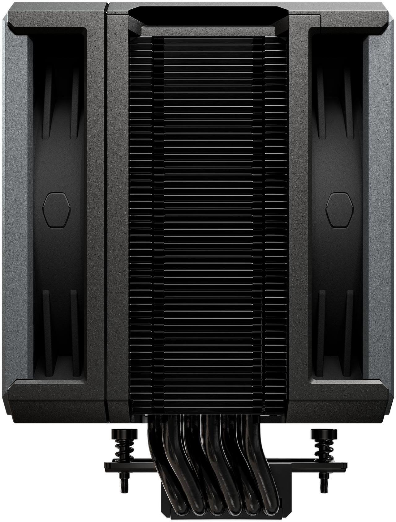 Alt view image 2 of 16 - Cooler Master Hyper 612 APEX CPU Air Cooler, Dual Mobius 120 PWM Fan, Superconductive Composite 6 Copper Heat Pipes, 159mm Tall, Sleek Top Cover, AMD Ryzen AM5|AM4, Intel LGA 1851|1700 Brackets