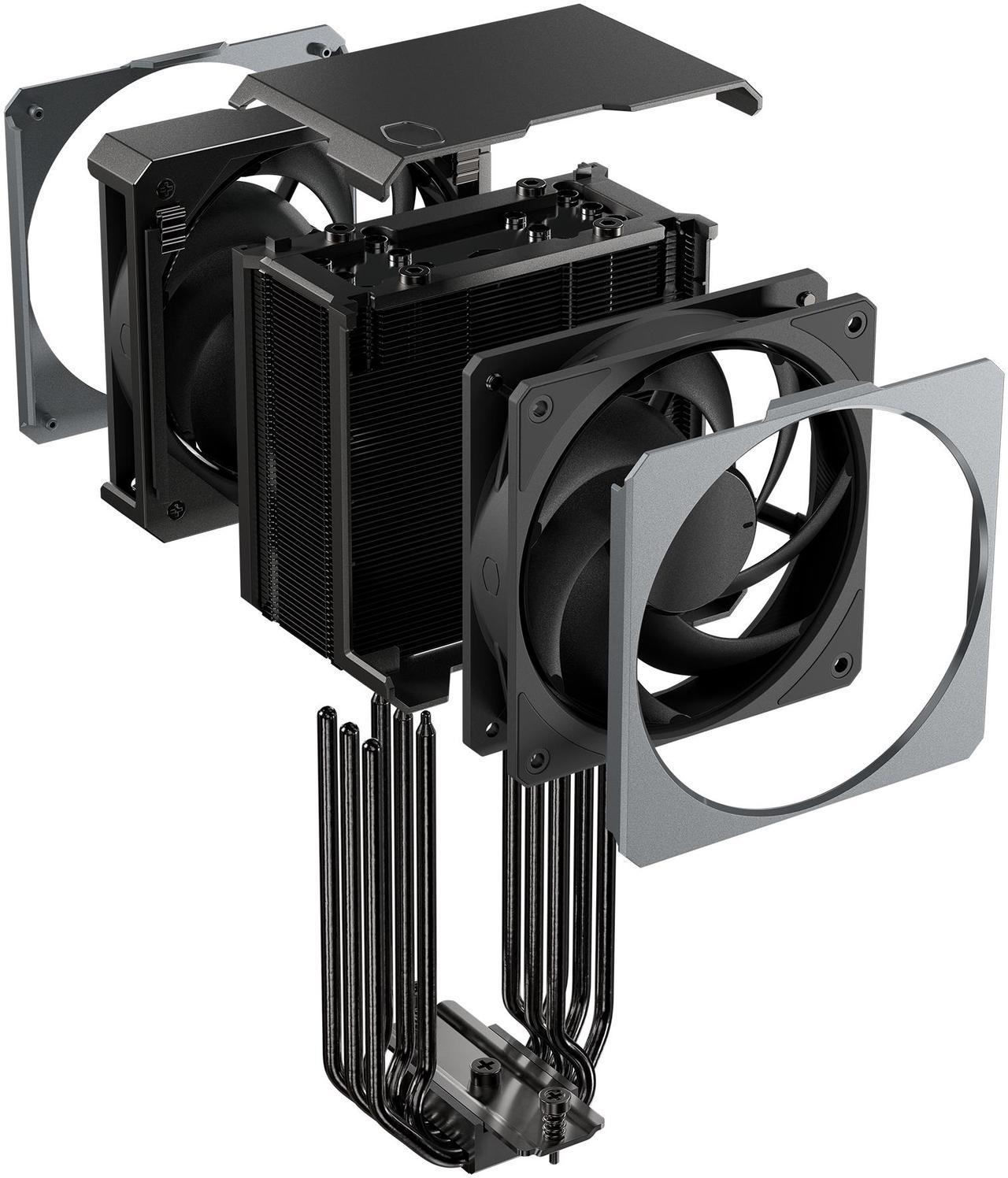 Alt view image 16 of 16 - Cooler Master Hyper 612 APEX CPU Air Cooler, Dual Mobius 120 PWM Fan, Superconductive Composite 6 Copper Heat Pipes, 159mm Tall, Sleek Top Cover, AMD Ryzen AM5|AM4, Intel LGA 1851|1700 Brackets
