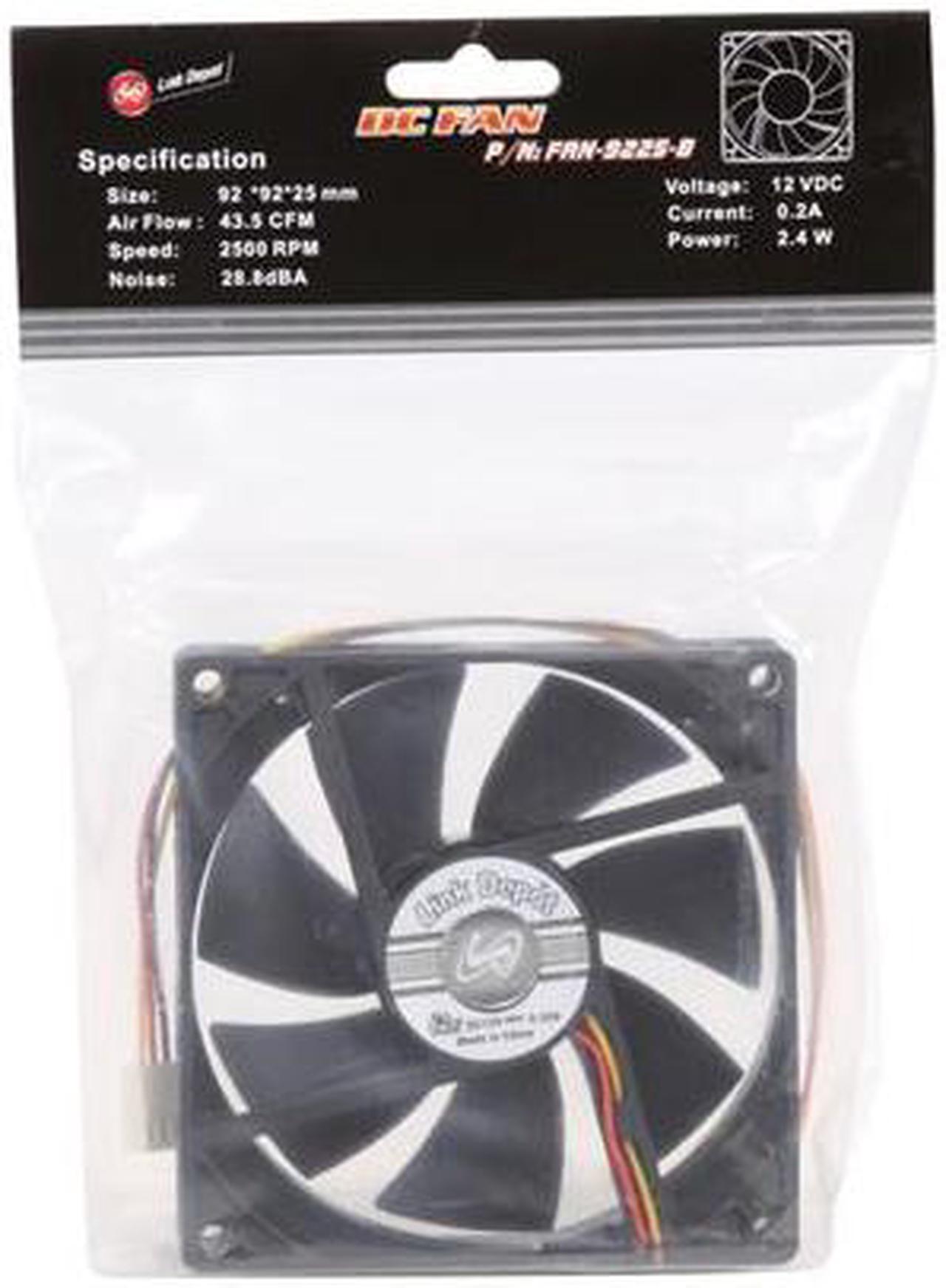 Alt view image 4 of 4 - Link Depot FAN-9225-B 92mm Case Cooling Fan