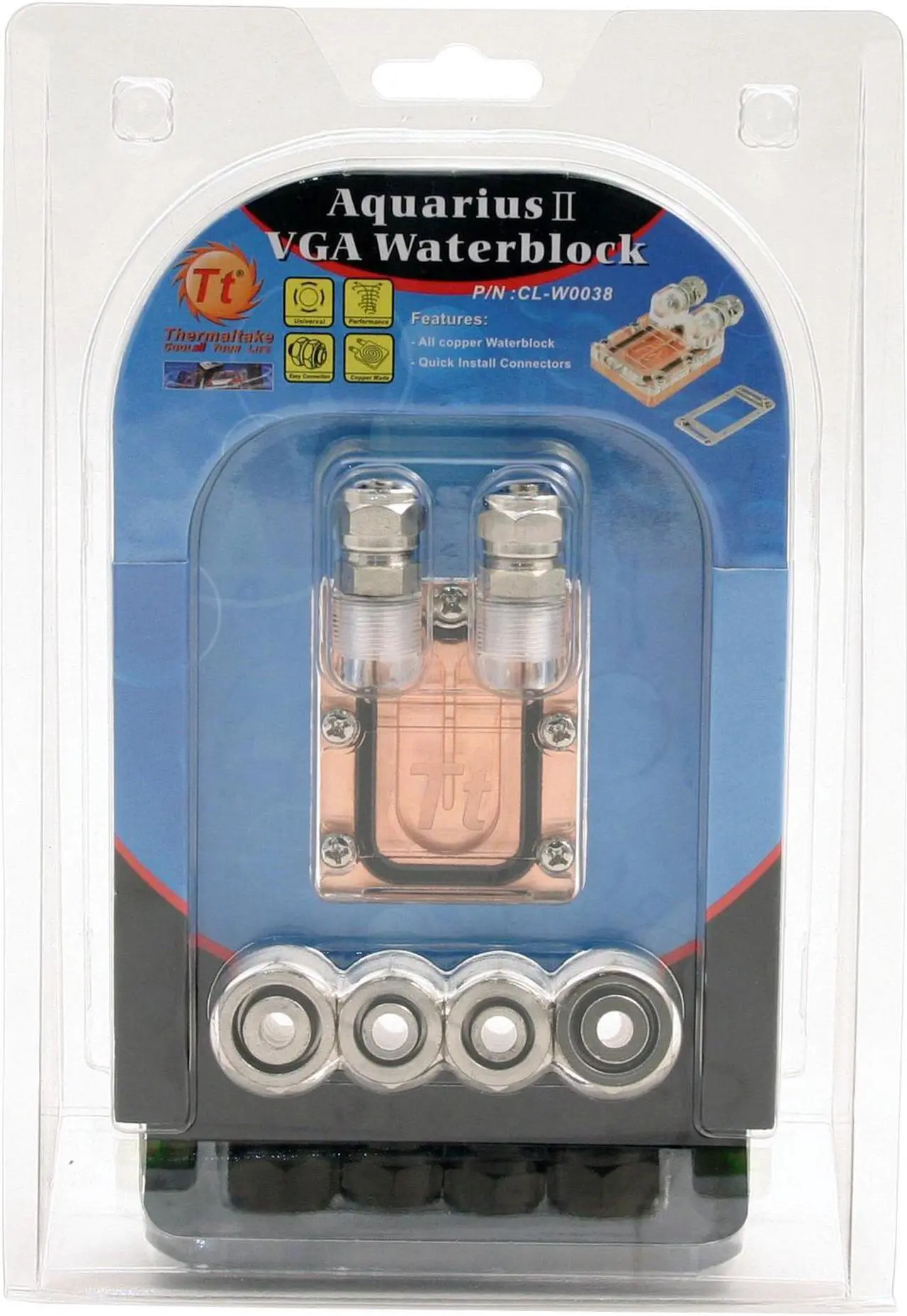 Alt view image 4 of 4 - Thermaltake CL-W0038 Liquid Cooling System 208 - Copper VGA Waterblock