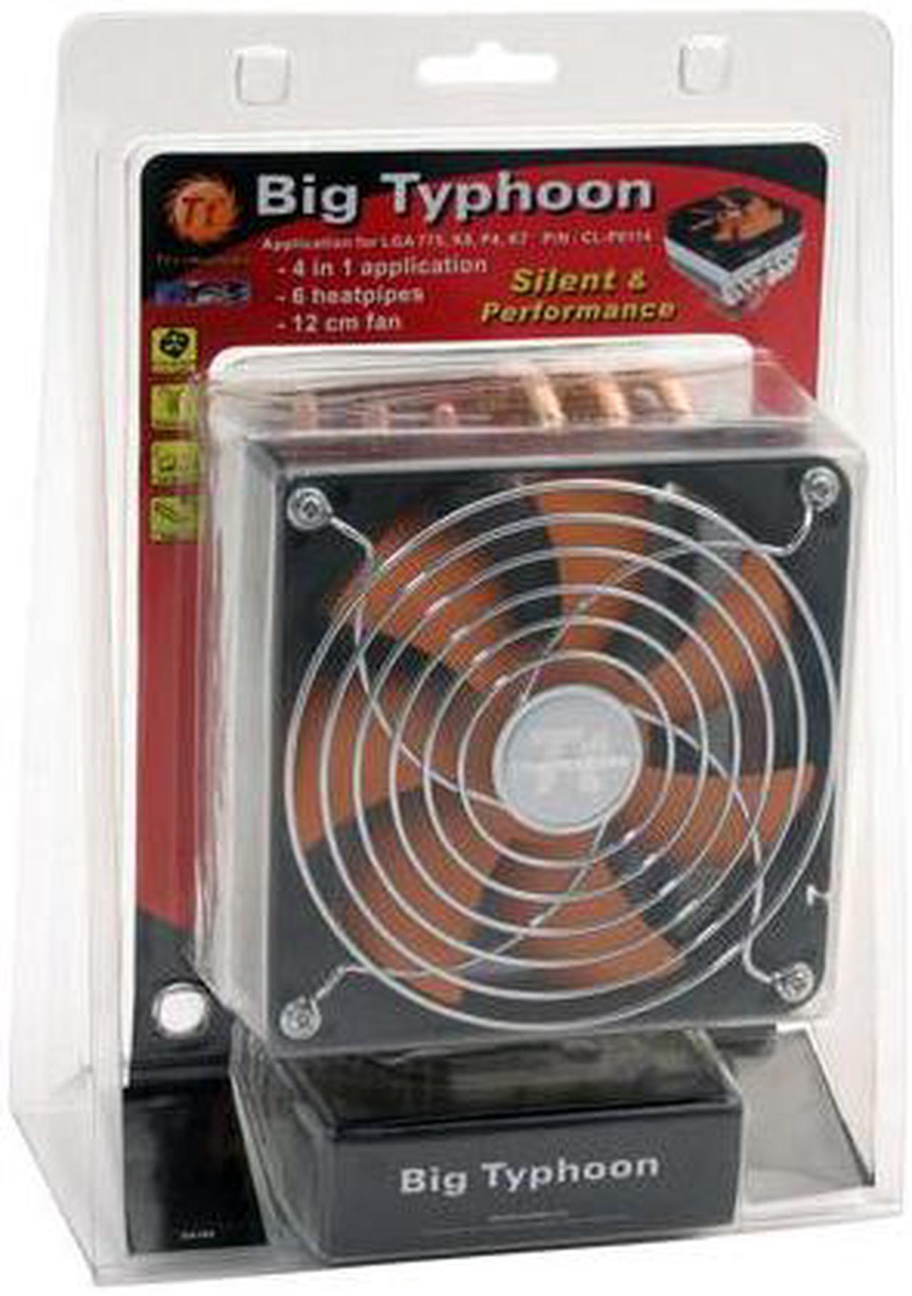 Alt view image 5 of 5 - Thermaltake CL-P0114 120mm Big Typhoon CPU Cooler