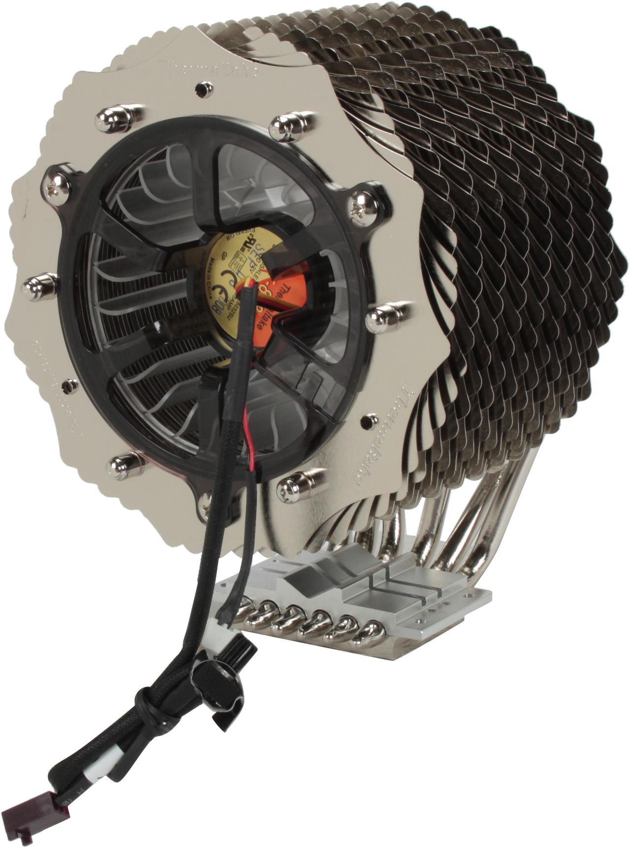 Alt view image 2 of 10 - Thermaltake SpinQ Performance Series cooler with ultra-lightweight aluminum and six heatpipes CL-P0466 CPU Cooler
