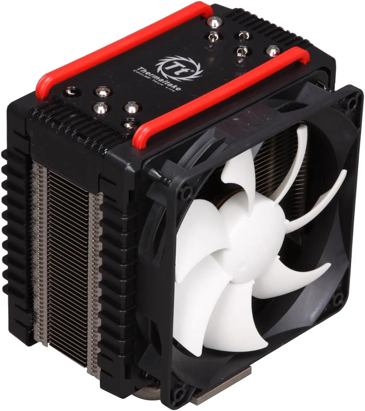 Main image of Thermaltake Frio Overclocking-Ready Intel Core i7 (6-core ready) & i5 Compatible Five 8mm Heatpipes Dual 120mm Fans Intel & AMD Universal CPU Cooler CLP0564