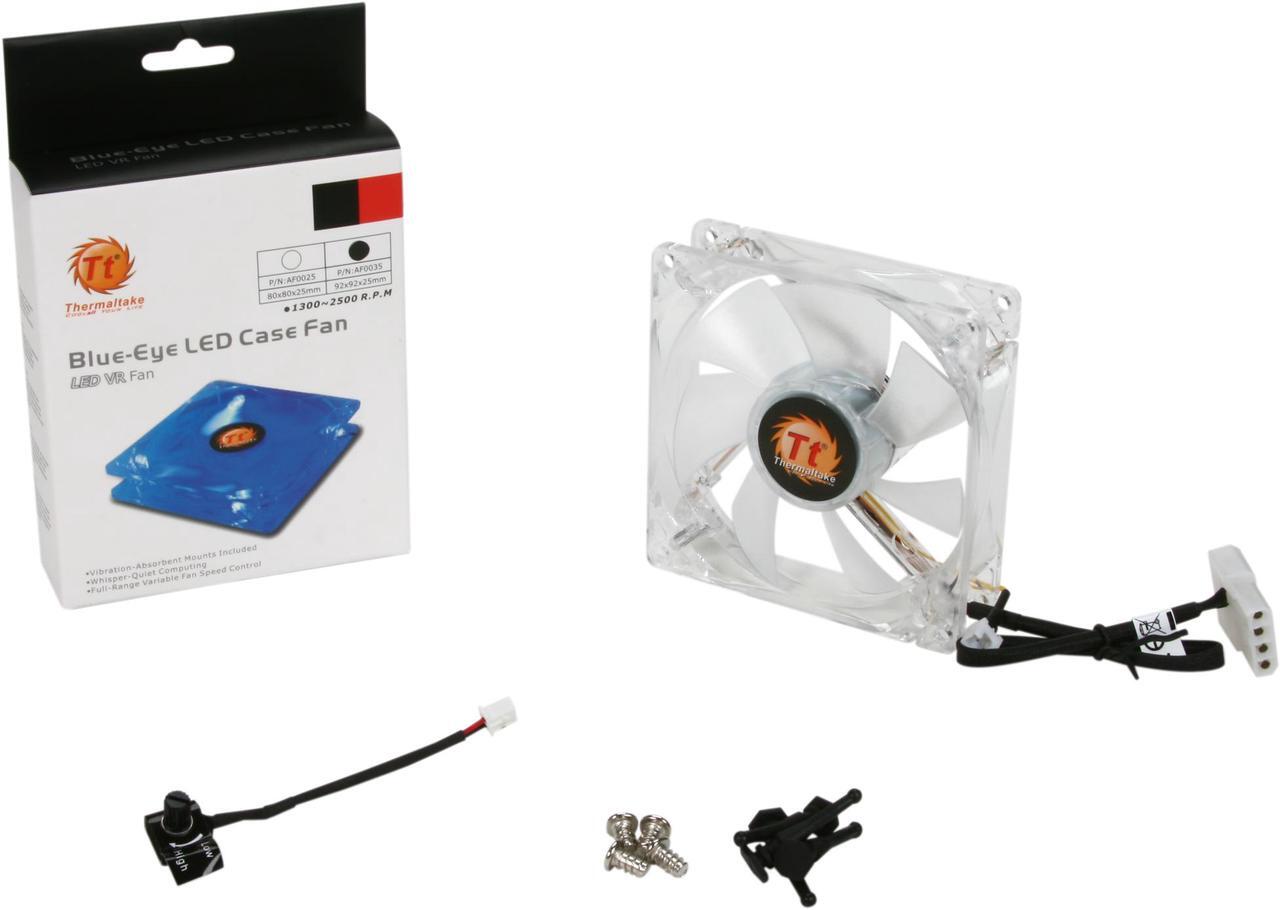 Alt view image 5 of 5 - Thermaltake AF0035 Smart Blue LED 92mm Fan with Speed control knob