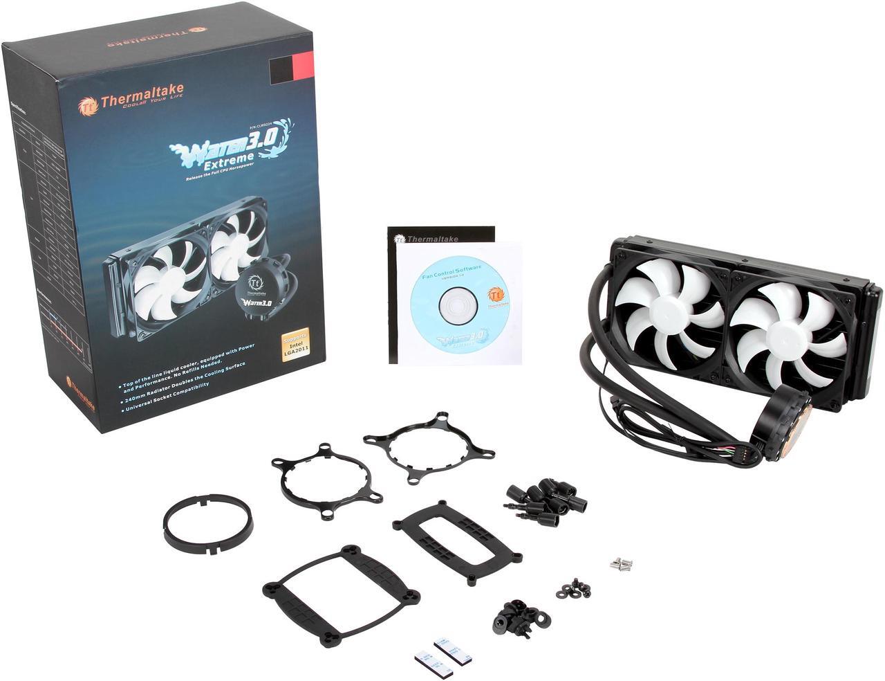 Alt view image 6 of 6 - Thermaltake Water 3.0 Extreme (CLW0224) Water/Liquid CPU Cooler 240MM