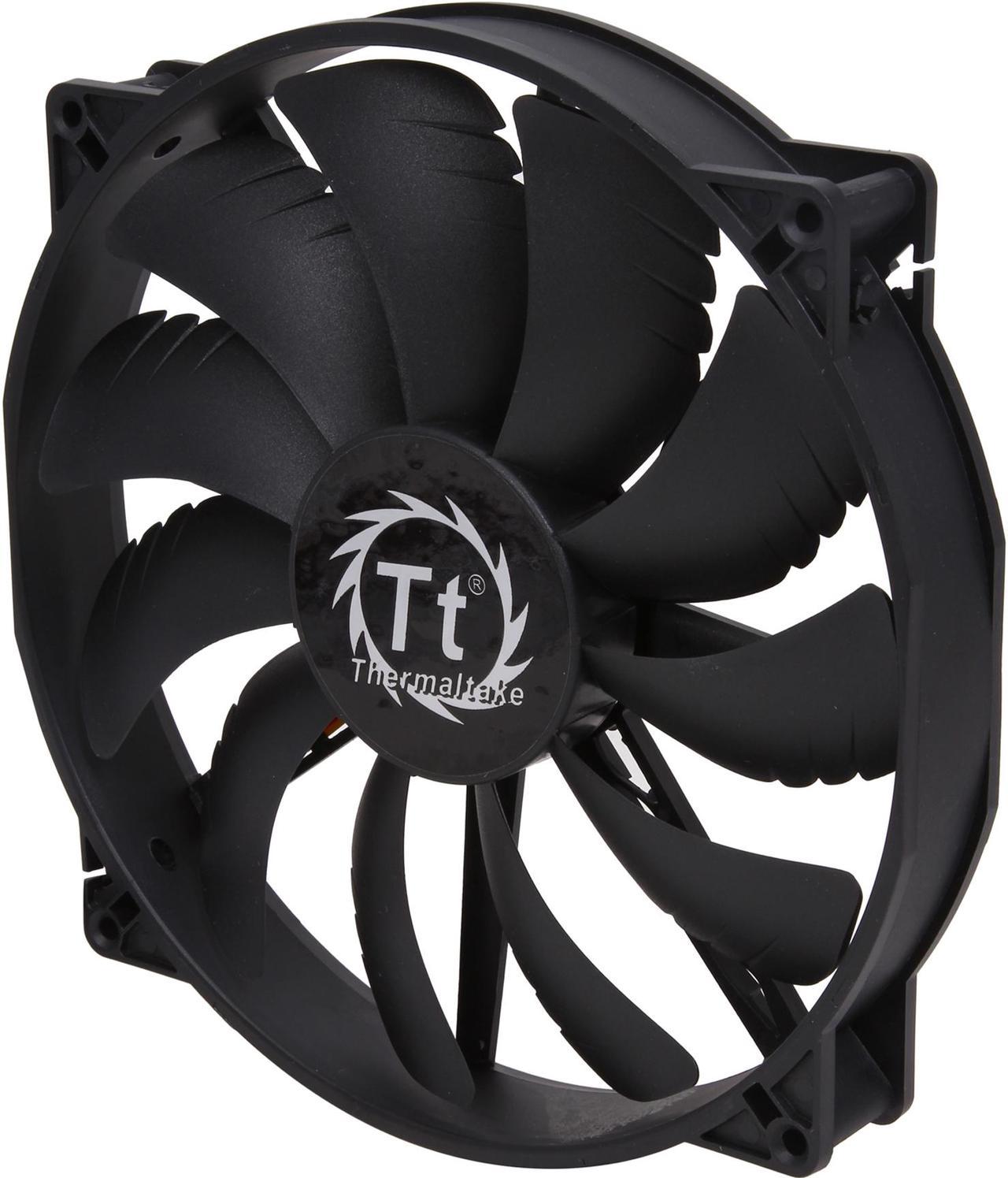 Thermaltake Pure 20 CL-F015-PL20BL-A 200 mm Black LED Quiet High Airflow Case Fan