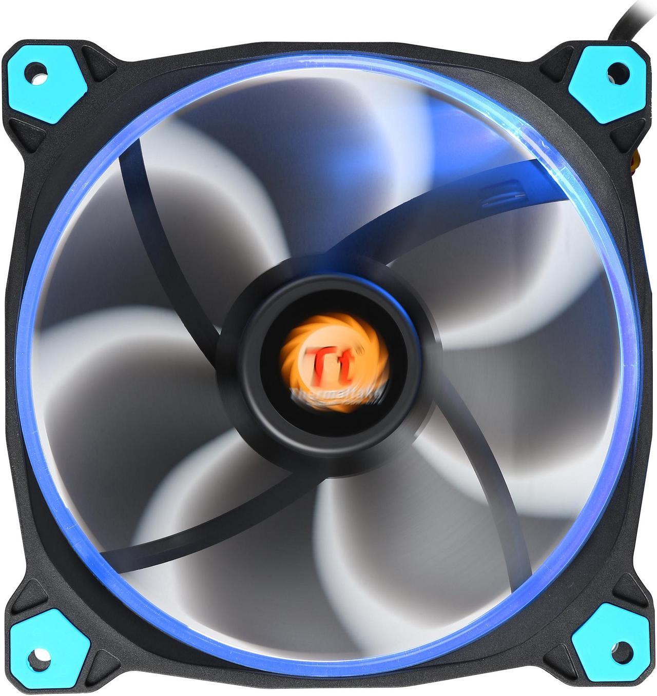 Main image of Thermaltake Riing 14 Series High Static Pressure 140mm Circular Blue LED Ring Case/Radiator Fan CL-F039-PL14BU-A