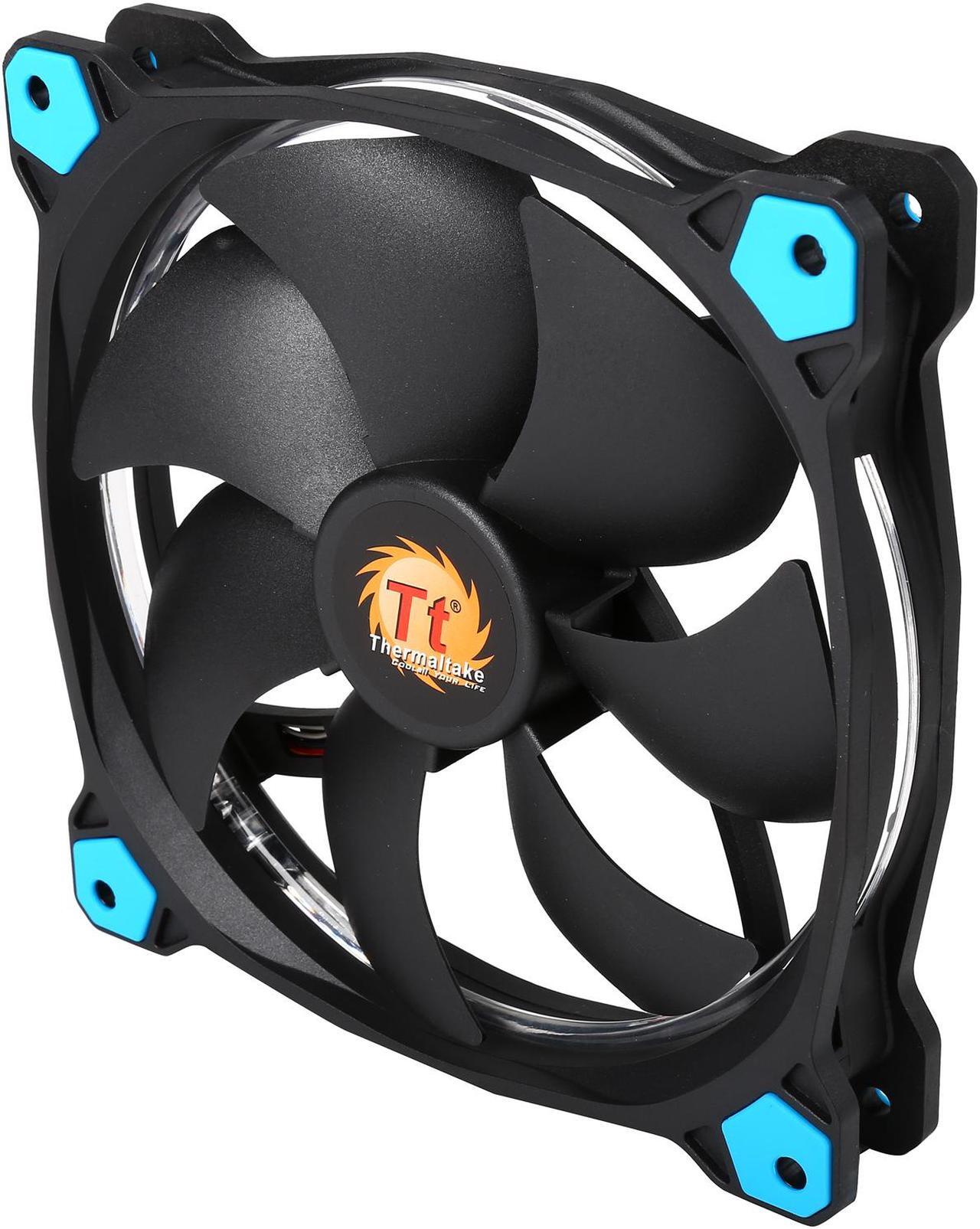 Alt view image 2 of 11 - Thermaltake Riing 14 Series High Static Pressure 140mm Circular Blue LED Ring Case/Radiator Fan CL-F039-PL14BU-A