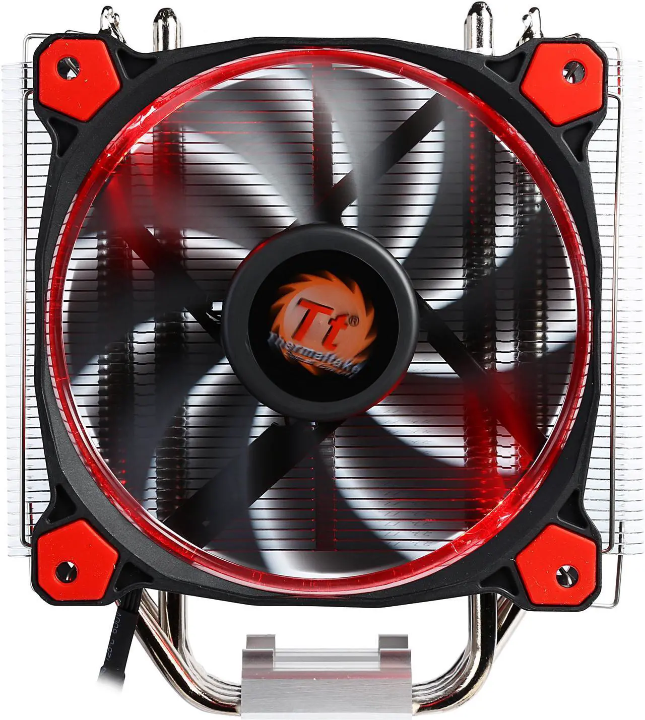 Main image of Thermaltake Riing Silent 12 Red LED 150W Intel/AMD 120mm CPU Cooler CL-P022-AL12RE-A