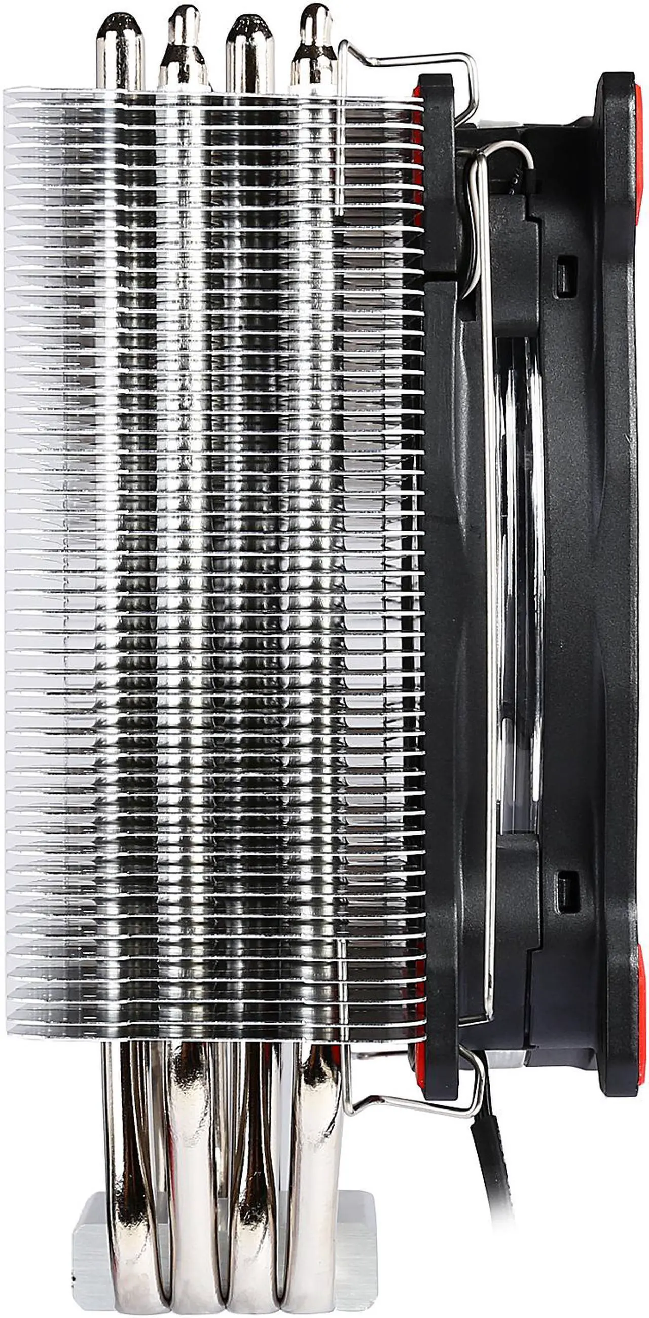 Alt view image 6 of 8 - Thermaltake Riing Silent 12 Red LED 150W Intel/AMD 120mm CPU Cooler CL-P022-AL12RE-A