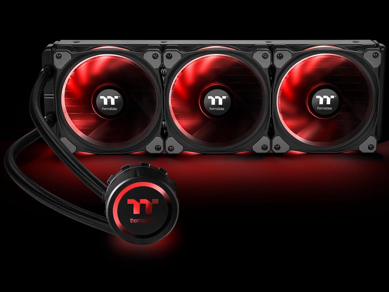 Alt view image 9 of 10 - Thermaltake Floe AIO Triple Riing RGB 360 TT Premium Edition PWM AM4 LGA2066 Ready Liquid Cooling System, CL-W158-PL12SW-A LGA 1700 Compatible