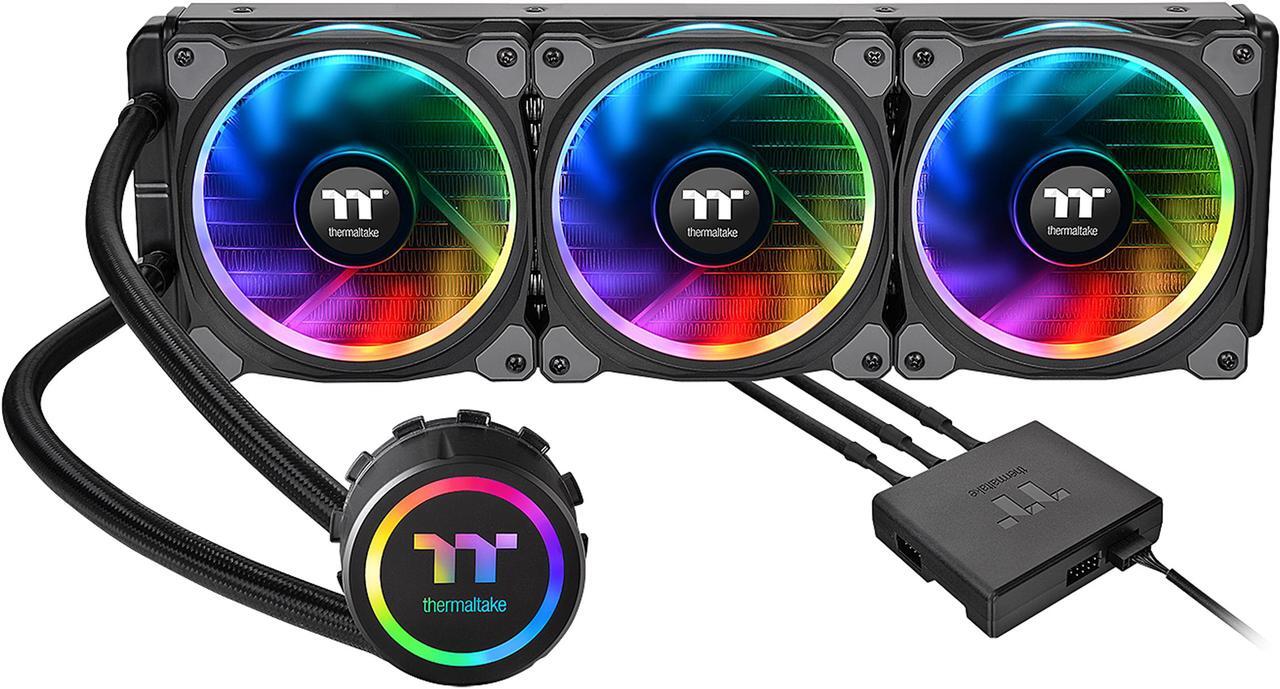Main image of Thermaltake Floe AIO Triple Riing RGB 360 TT Premium Edition PWM AM4 LGA2066 Ready Liquid Cooling System, CL-W158-PL12SW-A LGA 1700 Compatible