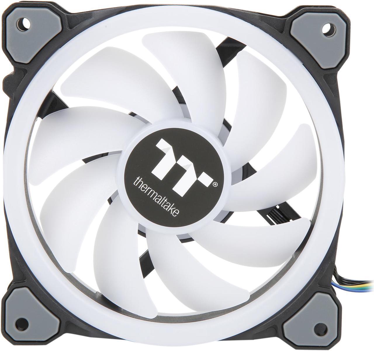 Alt view image 2 of 11 - Thermaltake Riing Trio 12 RGB Radiator Fan TT Premium Edition (3-Fan Pack) CL-F072-PL12SW-A RGB LED Case Fan