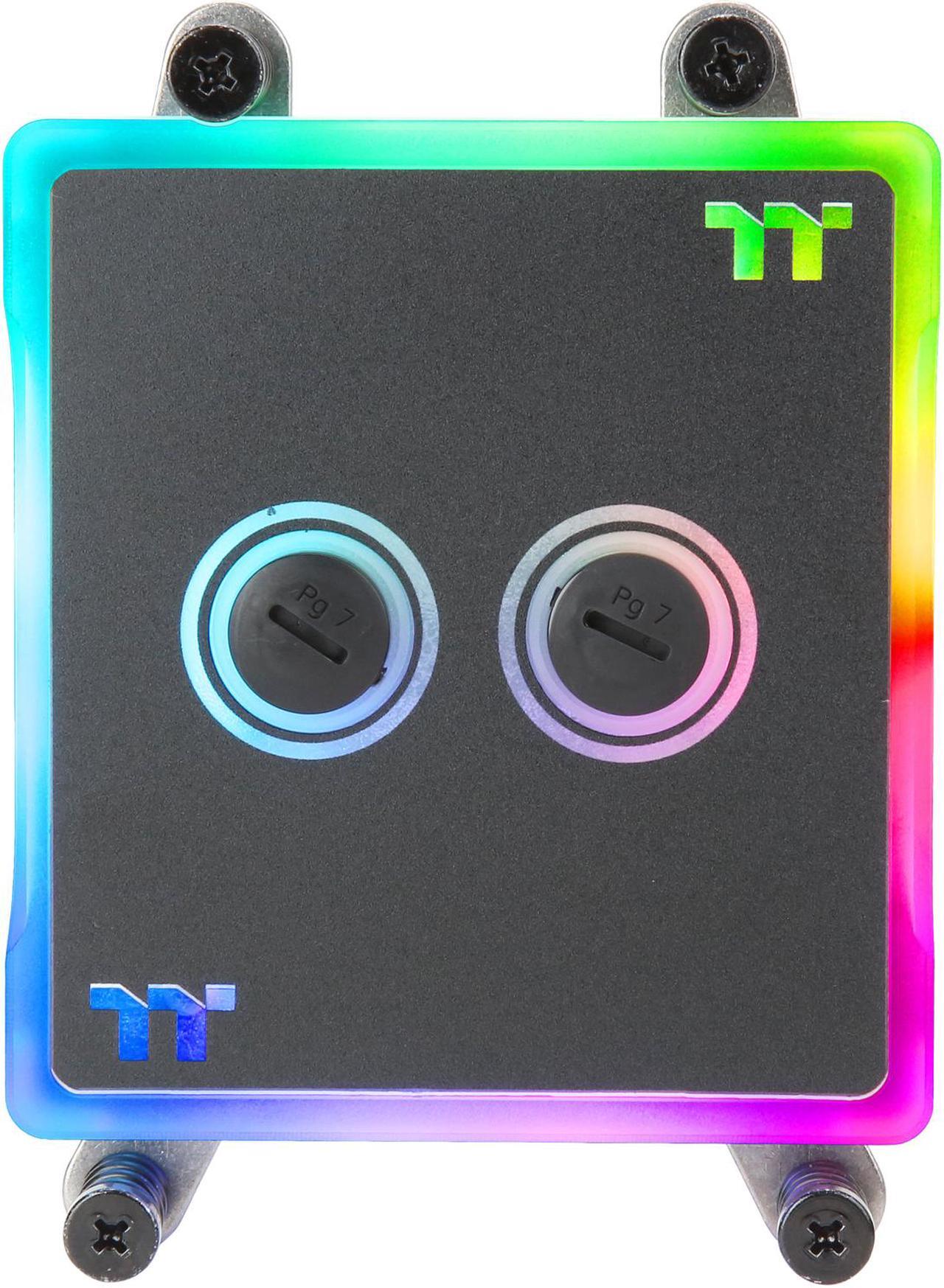 Alt view image 3 of 6 - Thermaltake W6, RBG Software Enabled (TT RGB Plus/Alexa/Razer Chroma), AMD Ryzen Threadripper TR4 Full Coverage, Built-in Temp Sensor CPU Water Block CL-W225-CU00SW-A