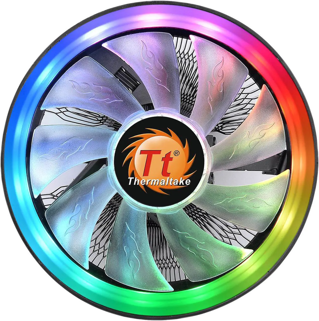 Alt view image 3 of 20 - Thermaltake UX100 5V Motherboard Sync High Airflow Hydraulic Bearing ARGB Lighting CPU Cooler
