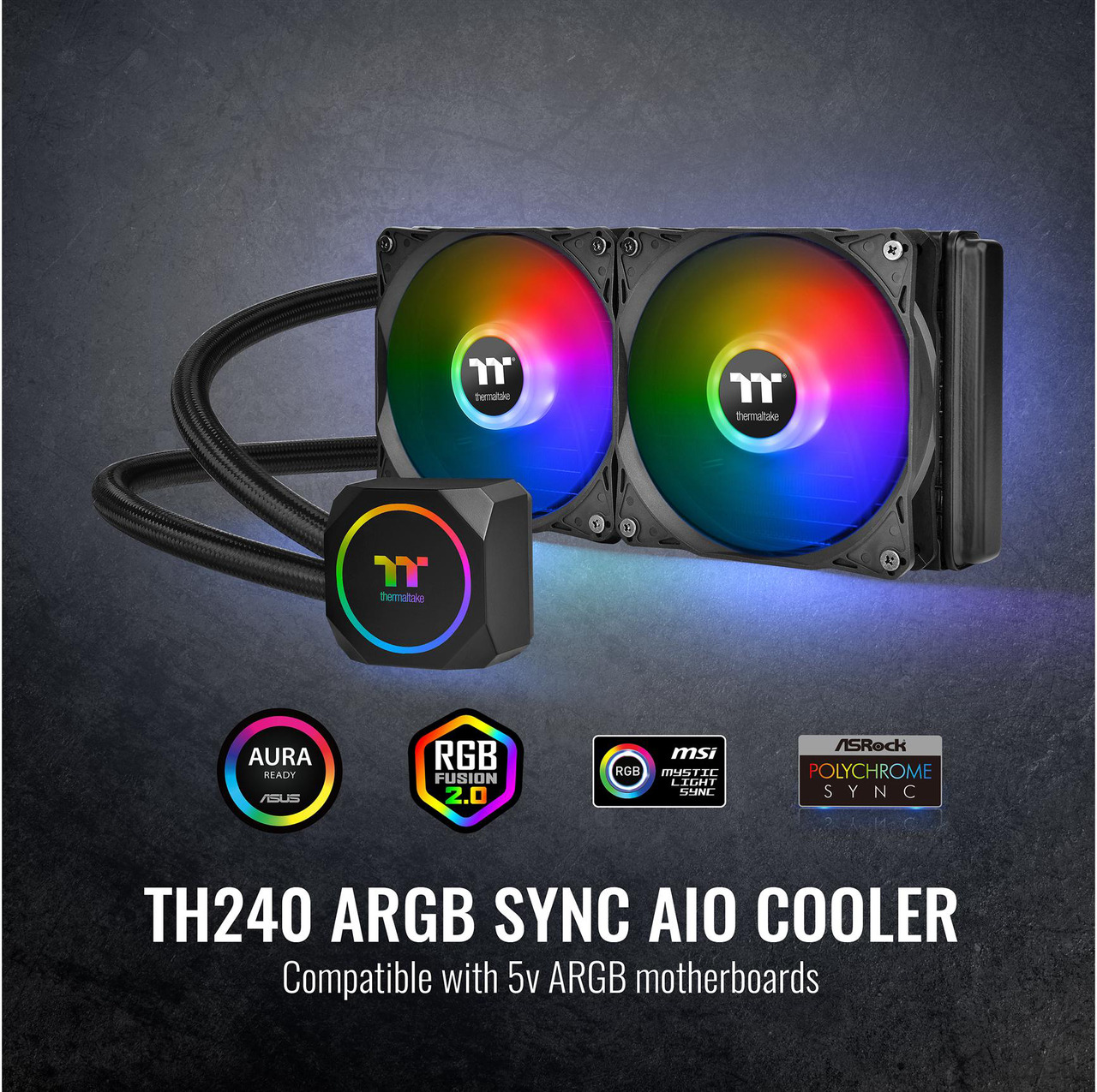 Open Box: Thermaltake TH240 ARGB Motherboard Sync Edition Intel/AMD All-in-One Liquid Cooling System 240mm High Efficiency Radiator CPU Cooler, CL-W286-PL12SW-A LGA 1700 Compatible - Newegg.com - Open Box condition - Image 13