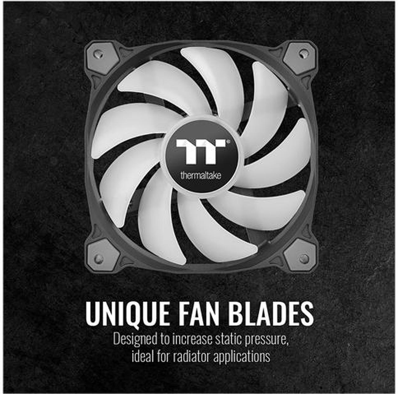 Alt view image 8 of 8 - Thermaltake Pure A14 140mm Blue LED PWM Controlled Hydraulic Bearing High Airflow High Performance Case/Radiator Fan, CL-F110-PL14BU-B